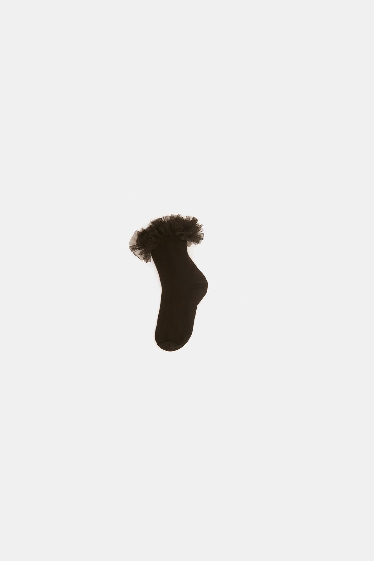 Tyess Kız Çocuk Siyah Çorap