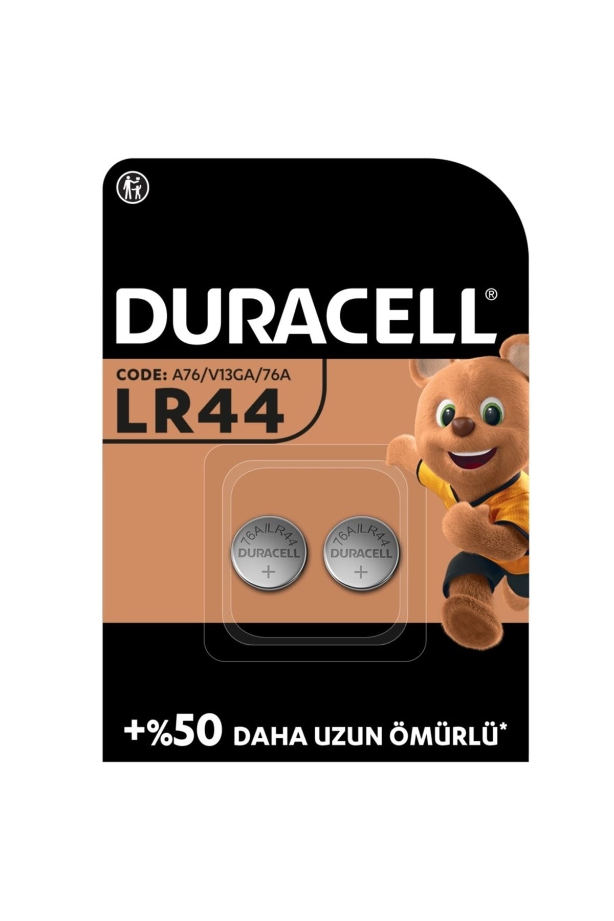 Duracell Özel Alkalin Lr44 Düğme Pil 1,5v (76a / A76 / V13ga)