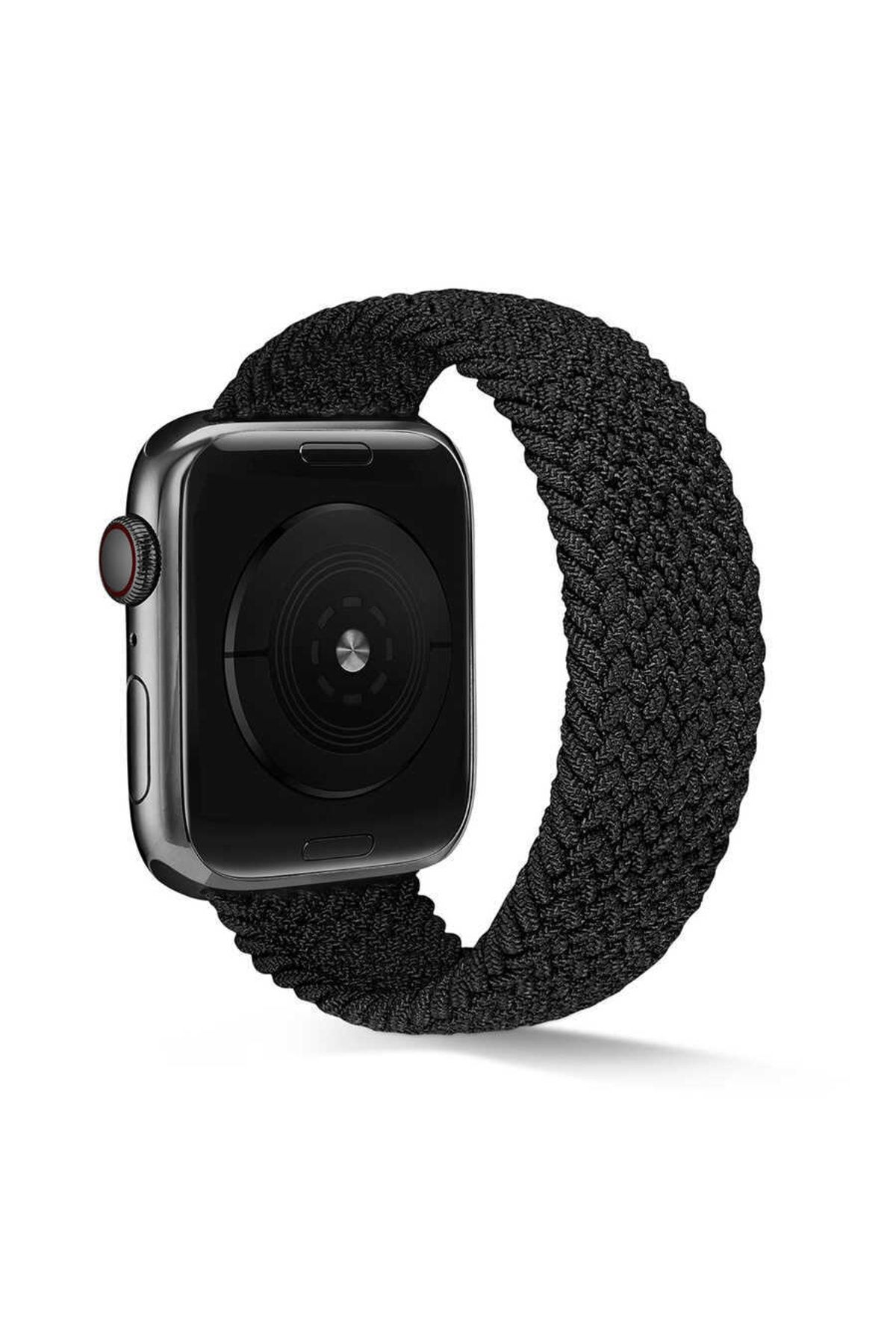Zore Apple Watch Ultra 49mm Uyumlu Kordon Krd-38 Medium Strap Kayış (siyah)