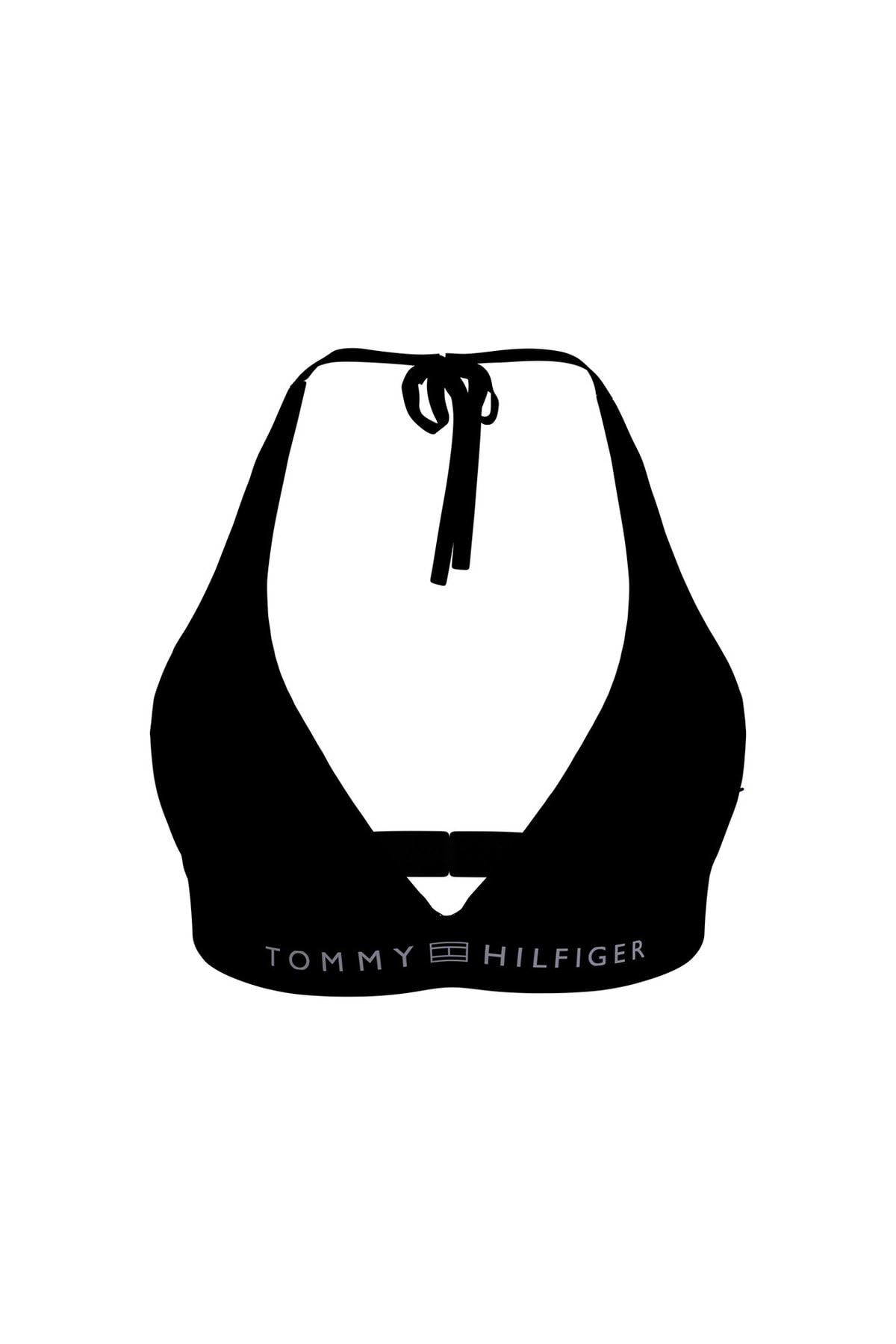 Tommy Hilfiger Benetton Siyah Kadın T-shirt Uw0uw04139bds