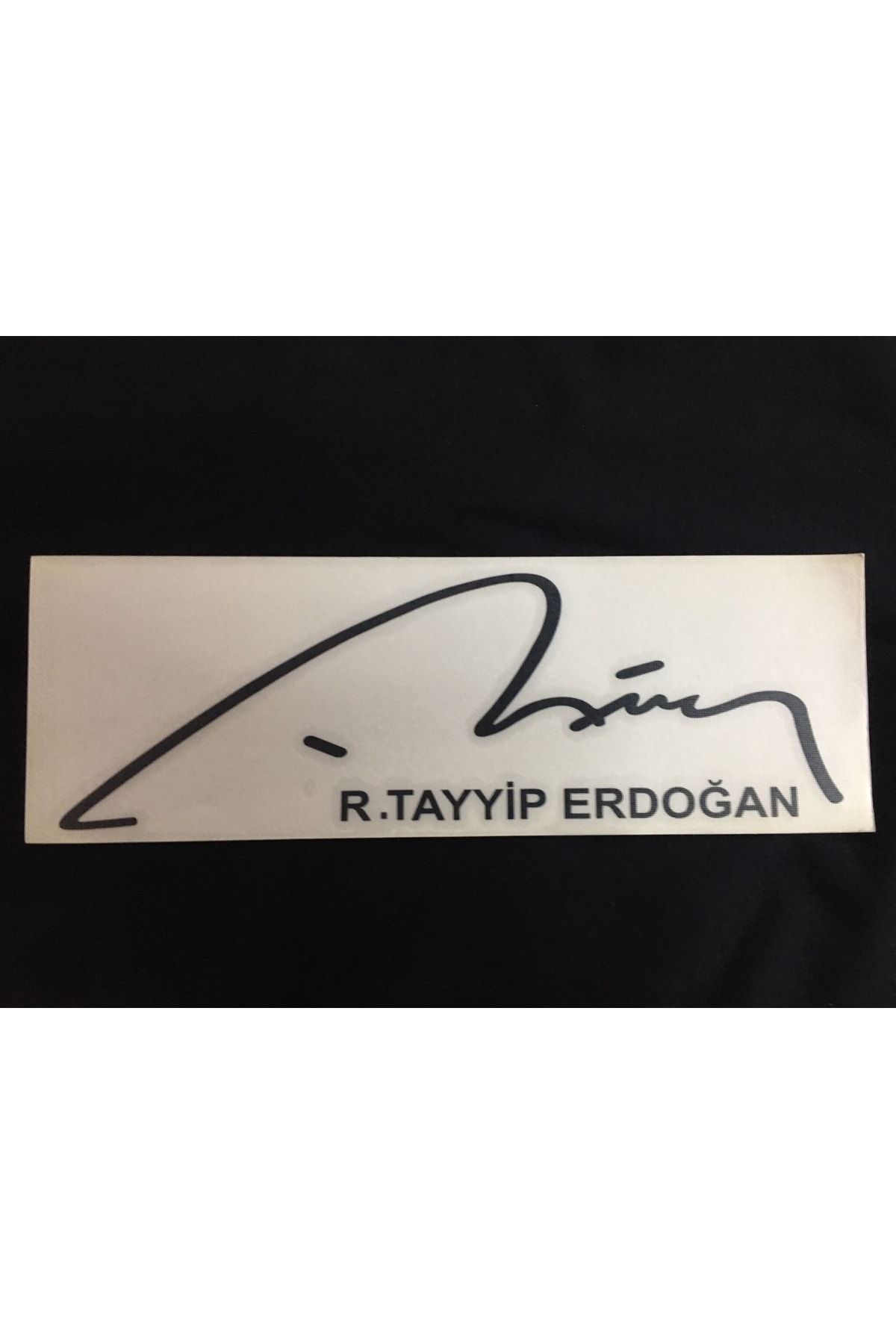 otopaspascım R.tayyip Erdoğan Imza Sticker - Siyah Rte Imza Sticker