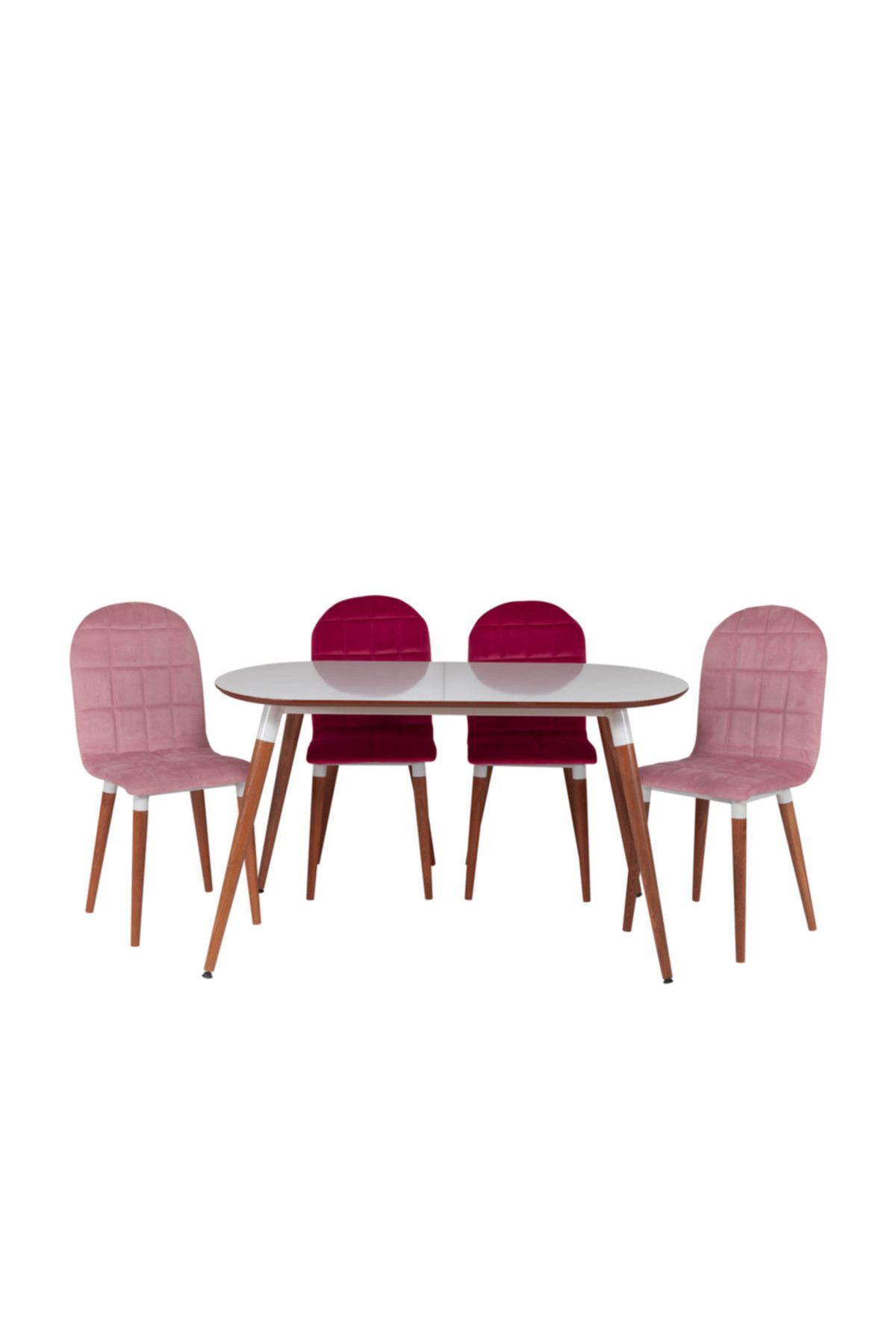 Riş Mobilya Oval Masa Sandalye Takımı , Mutfak Masası
