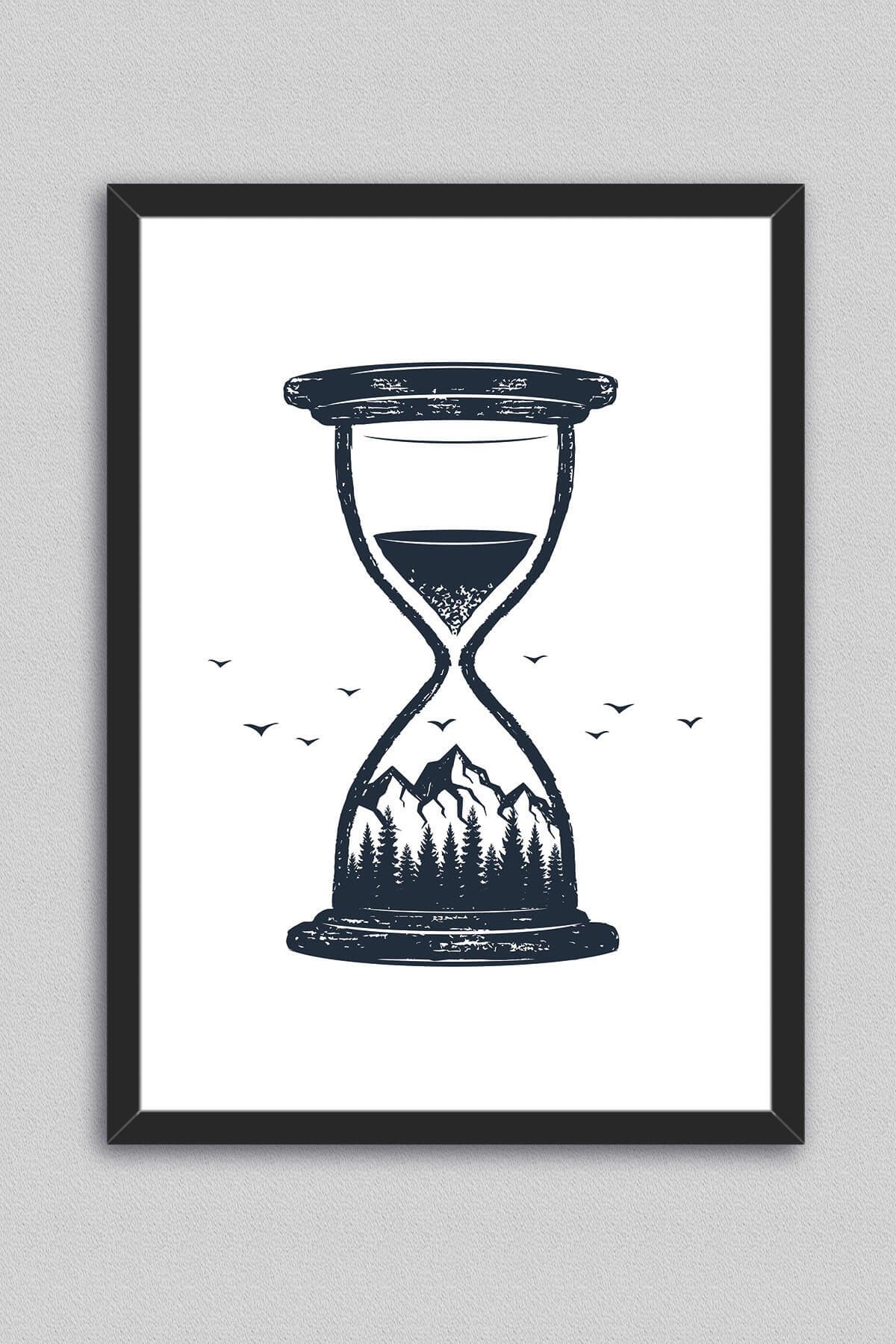 Kozanat Sand Watch - Çerçeveli Tablo & Poster - 33 x 43 cm