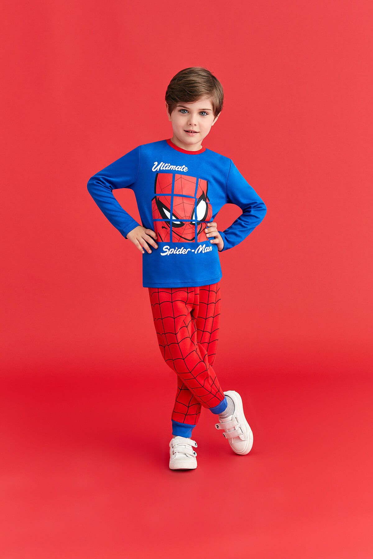 Spiderman Spider Man Lisanslı Erkek Çocuk Pijama Takımı Saks