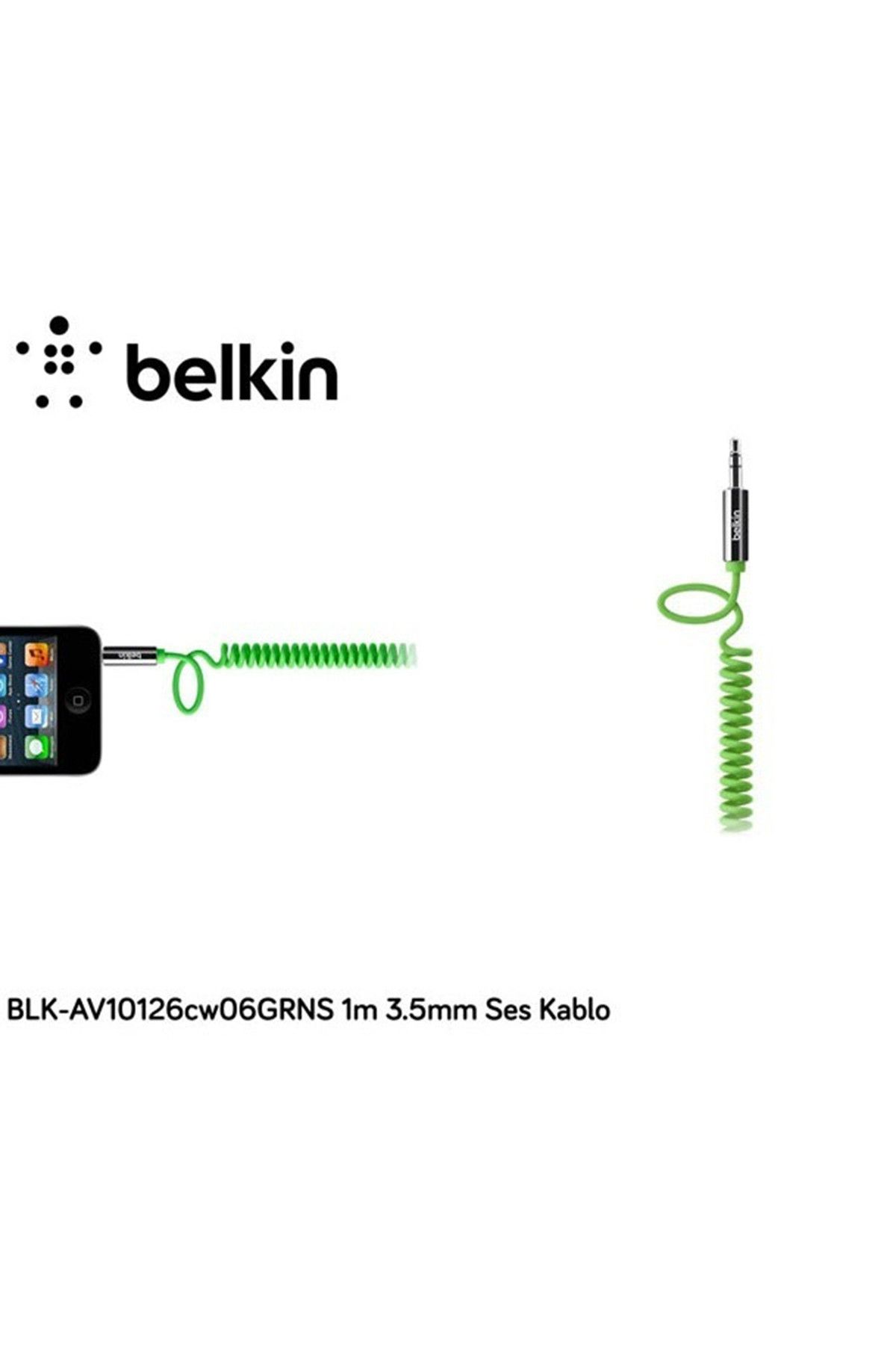 Belkin Blk-av10126cw06grns 1m 3.5mm Ses Kablo