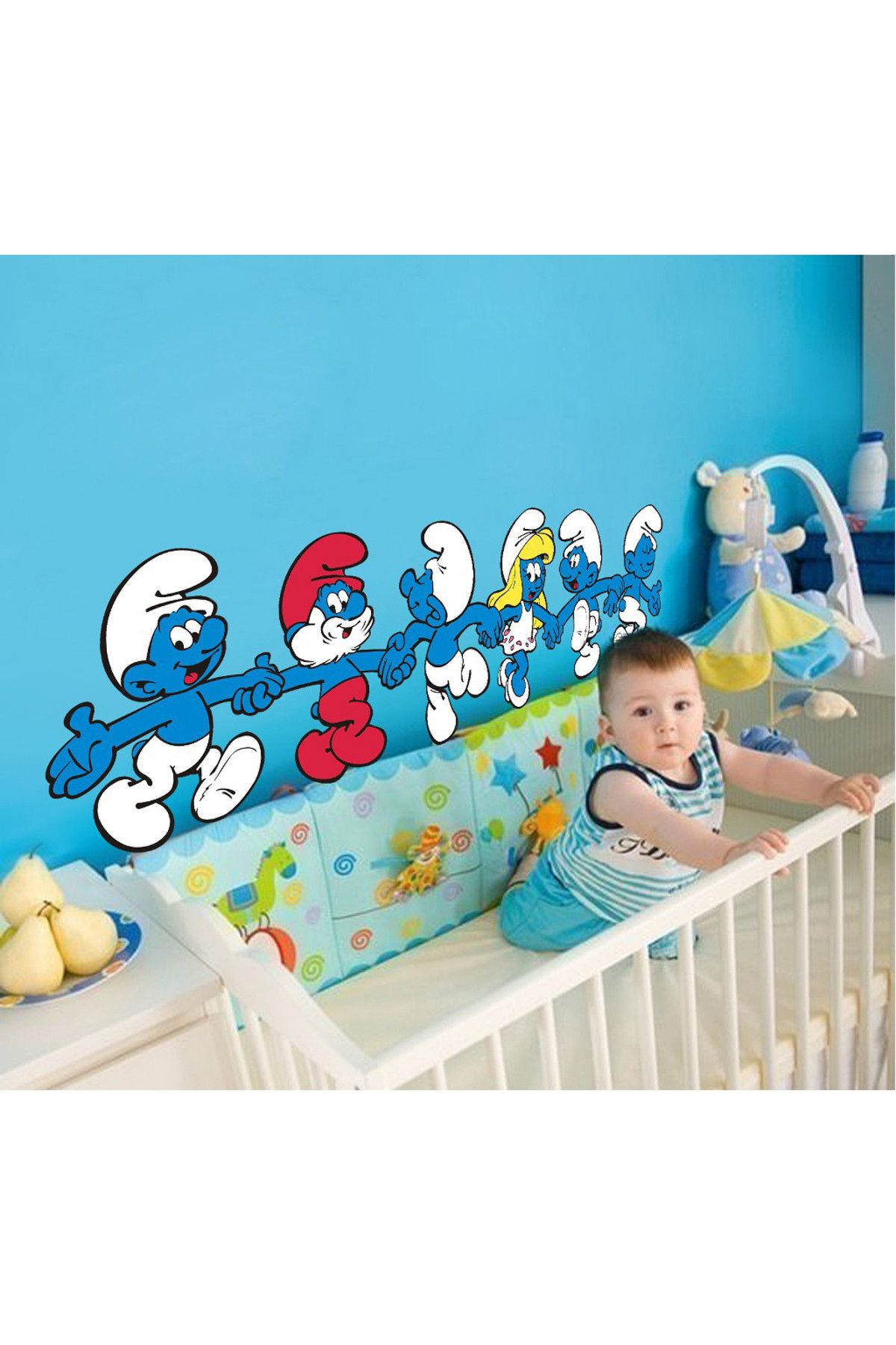 Tilki Dünyası Sevimli Şirinler Bebek ve Çocuk Odası Duvar Sticker