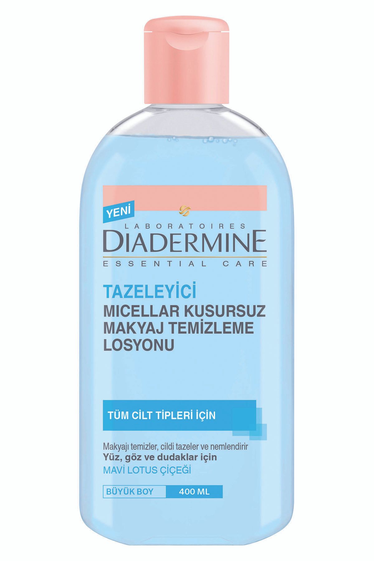 Diadermine Essentials Care Micellar Tüm Cilt Tipleri Için Makyaj Temizleme Losyonu 400 ml