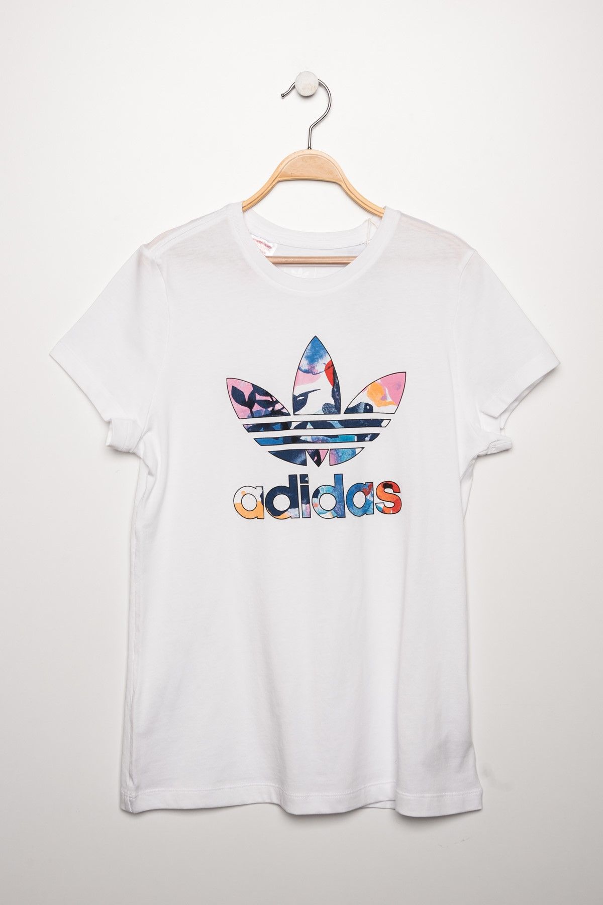 adidas Beyaz Kız Çocuk T-shirt - BJ8558