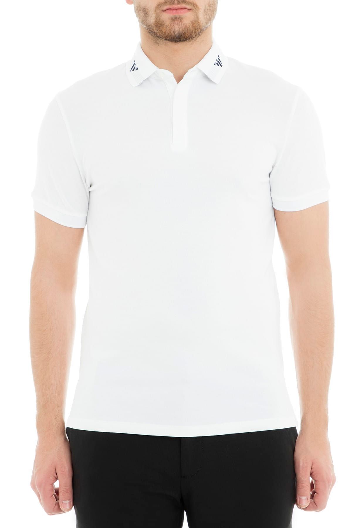Emporio Armani Beyaz Erkek T-Shirt 3G1F62 1J46Z 0100