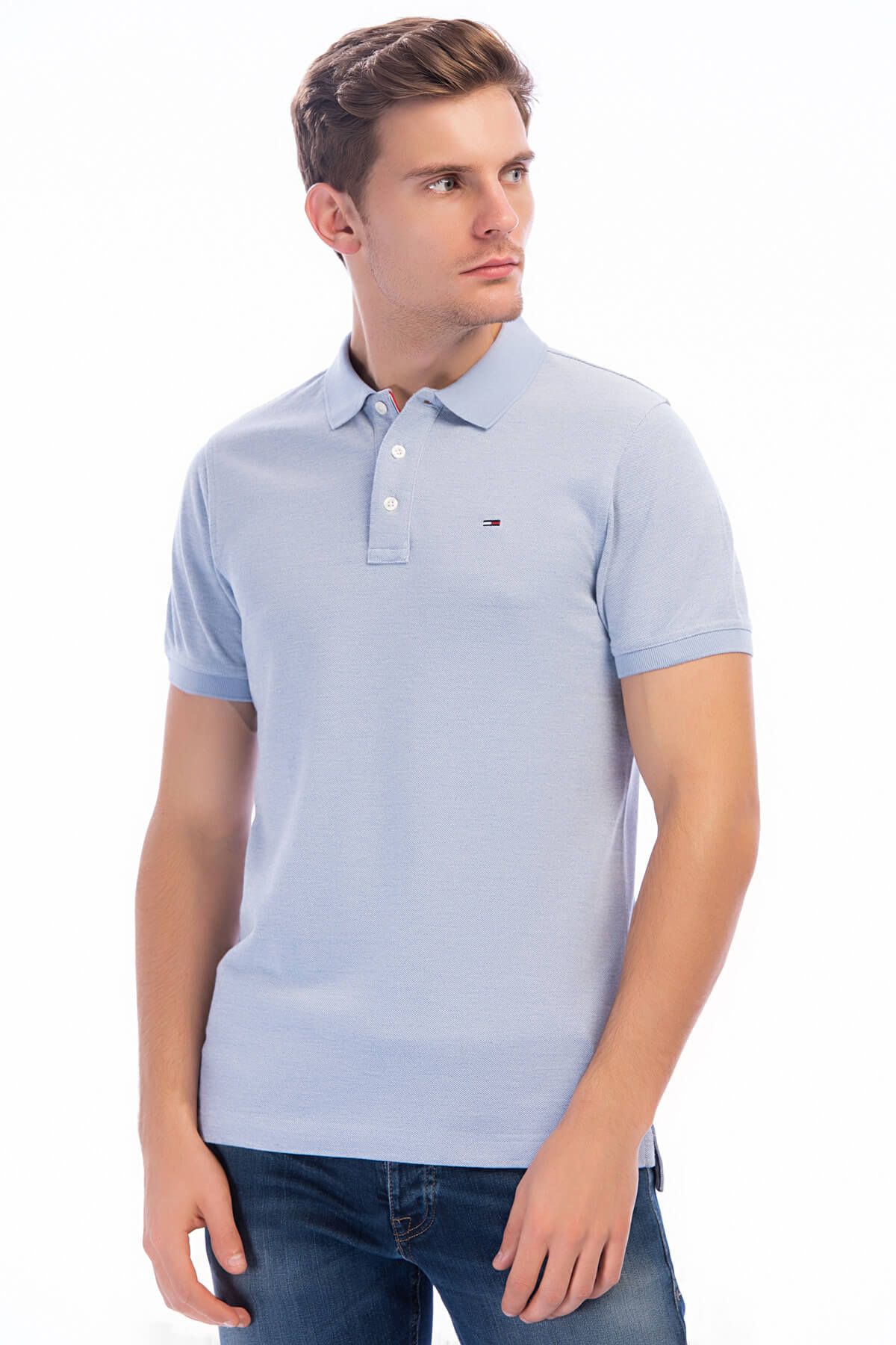 Tommy Hilfiger Erkek Essential Oxford Polo Polo Yaka T-shirt DM0DM05189