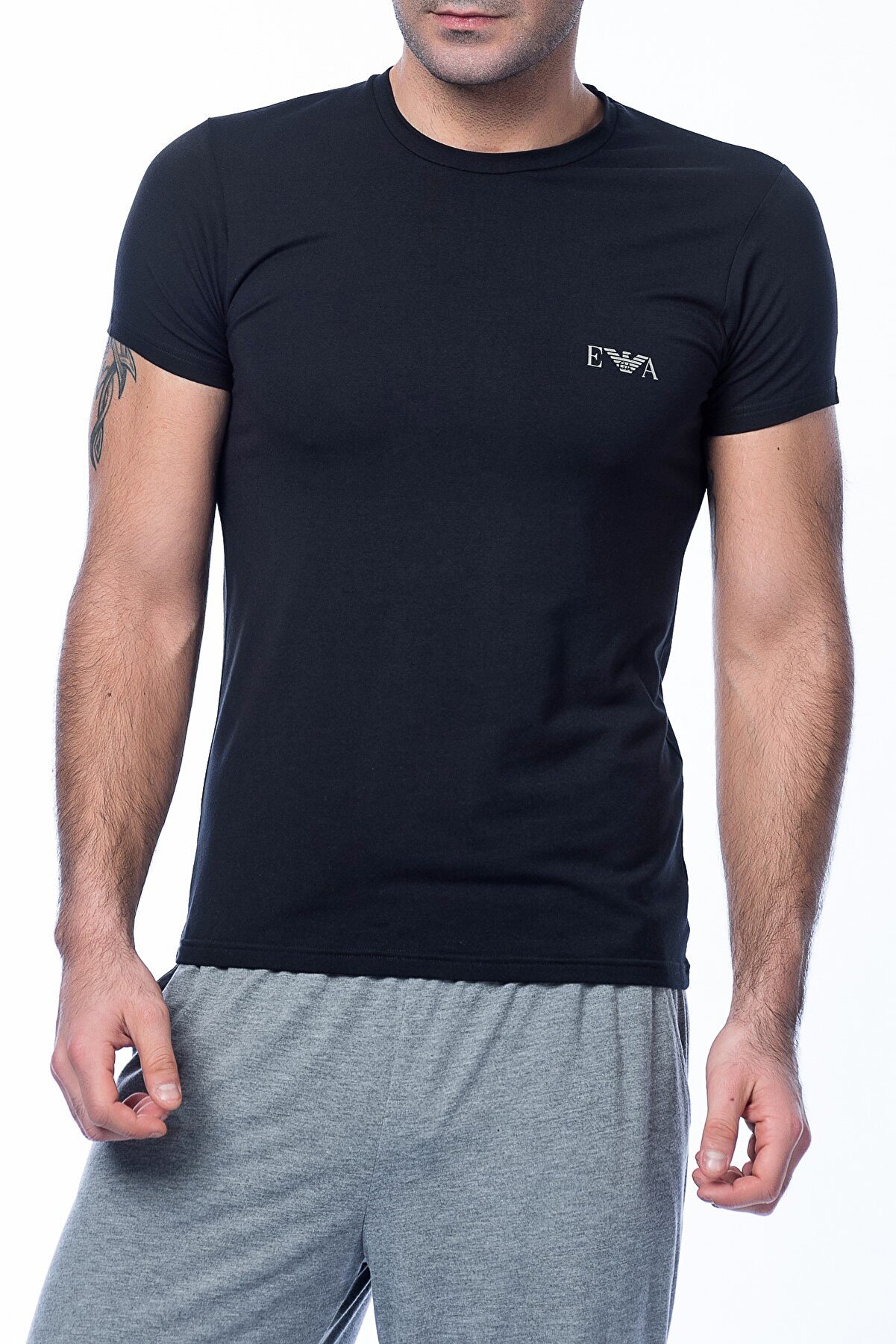 Emporio Armani Erkek Siyah T-Shirt