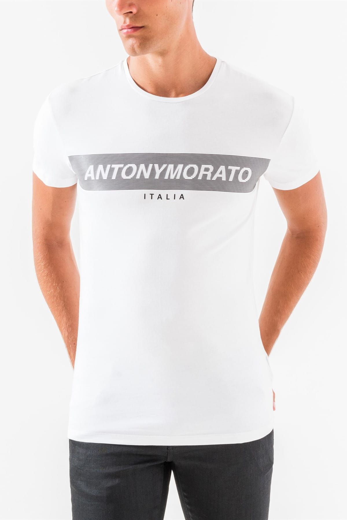 Antony Morato Erkek T-Shirt 18K01393120001-AM1000