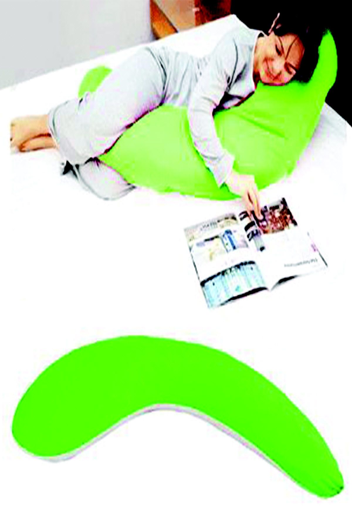 Buffer Yarım Boy Hamile ve Uyku Yastığı ( Yeşil )