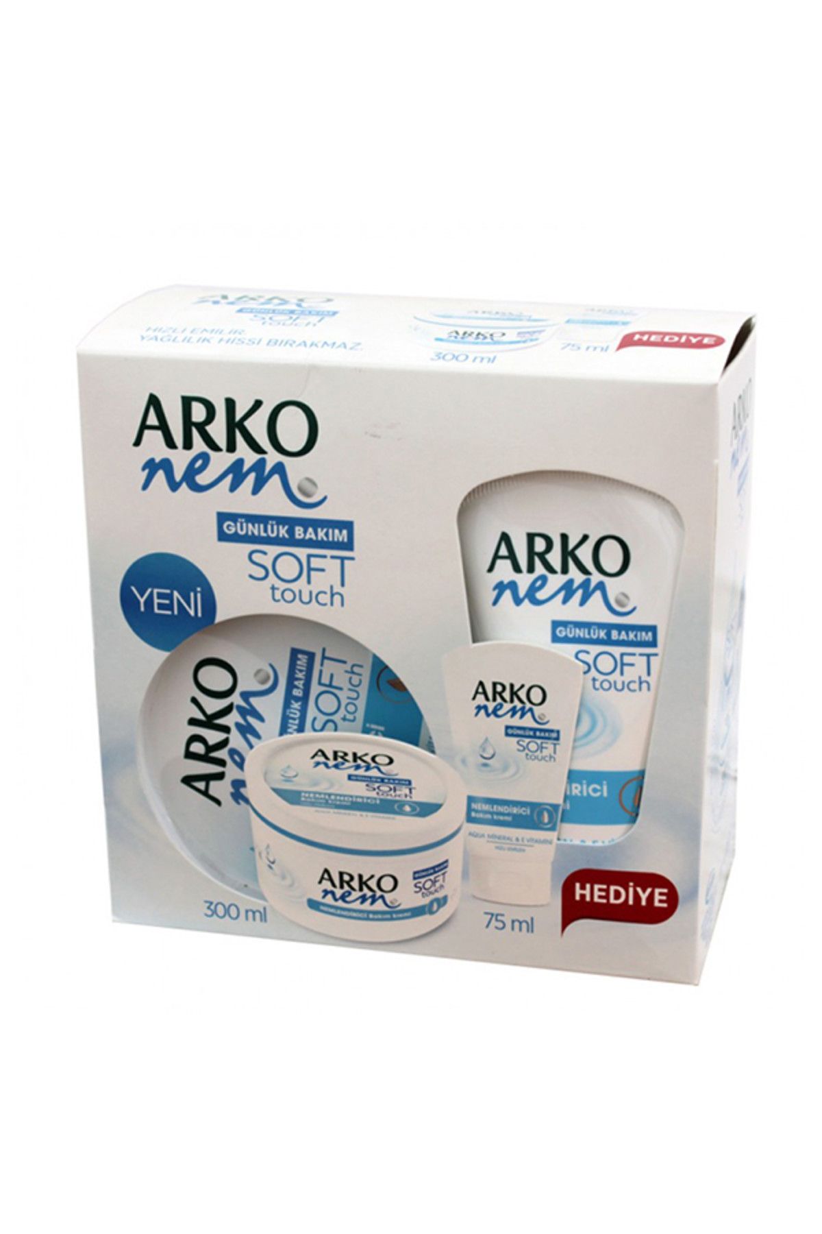 Arko El Ve Vücut Krem Seti - Soft Touch 300 ml + 75 ml 8690506471491