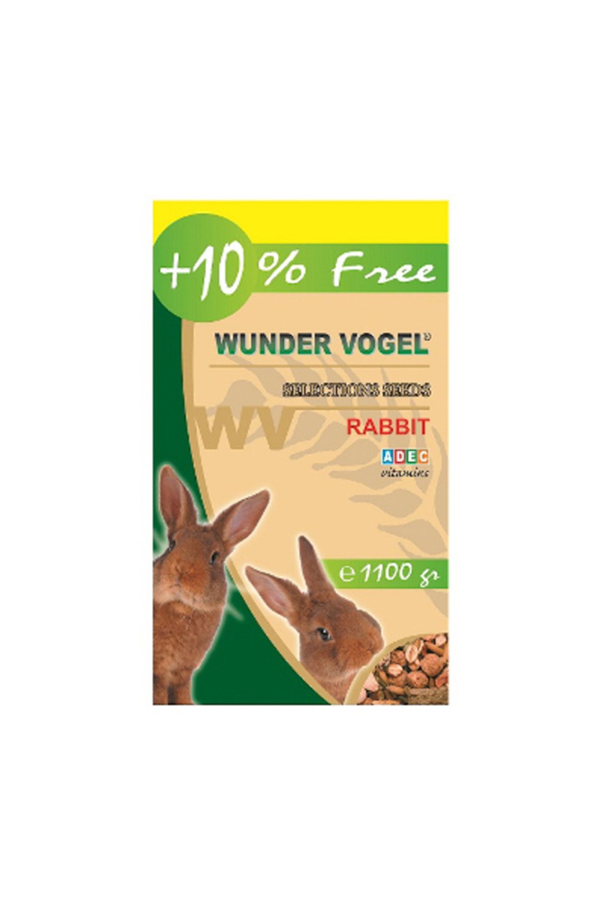 Wunder Vogel Selections Aromalı Tavşan Yemi 1000 gr + 100 gr Bonus