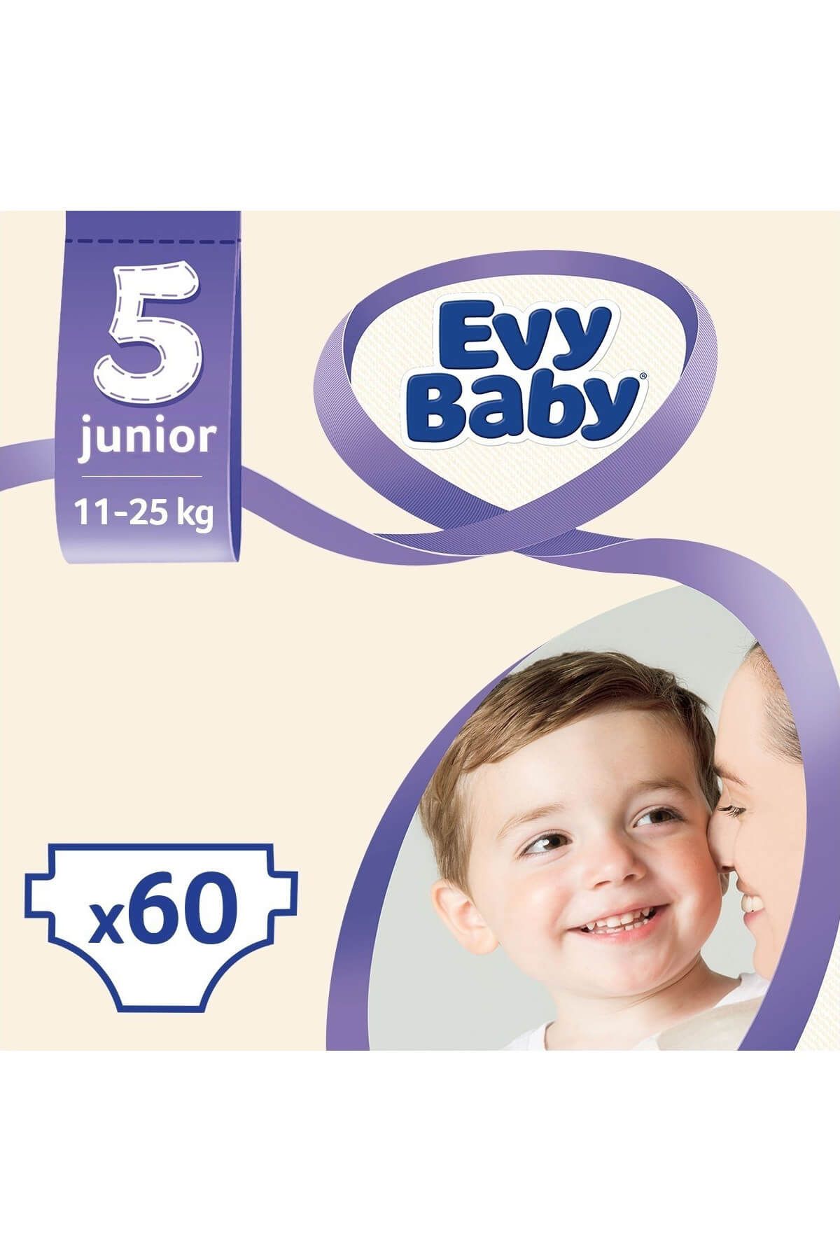 Evy Baby Bebek Bezi 5 Beden Junior Süper Fırsat Paketi 60 Adet