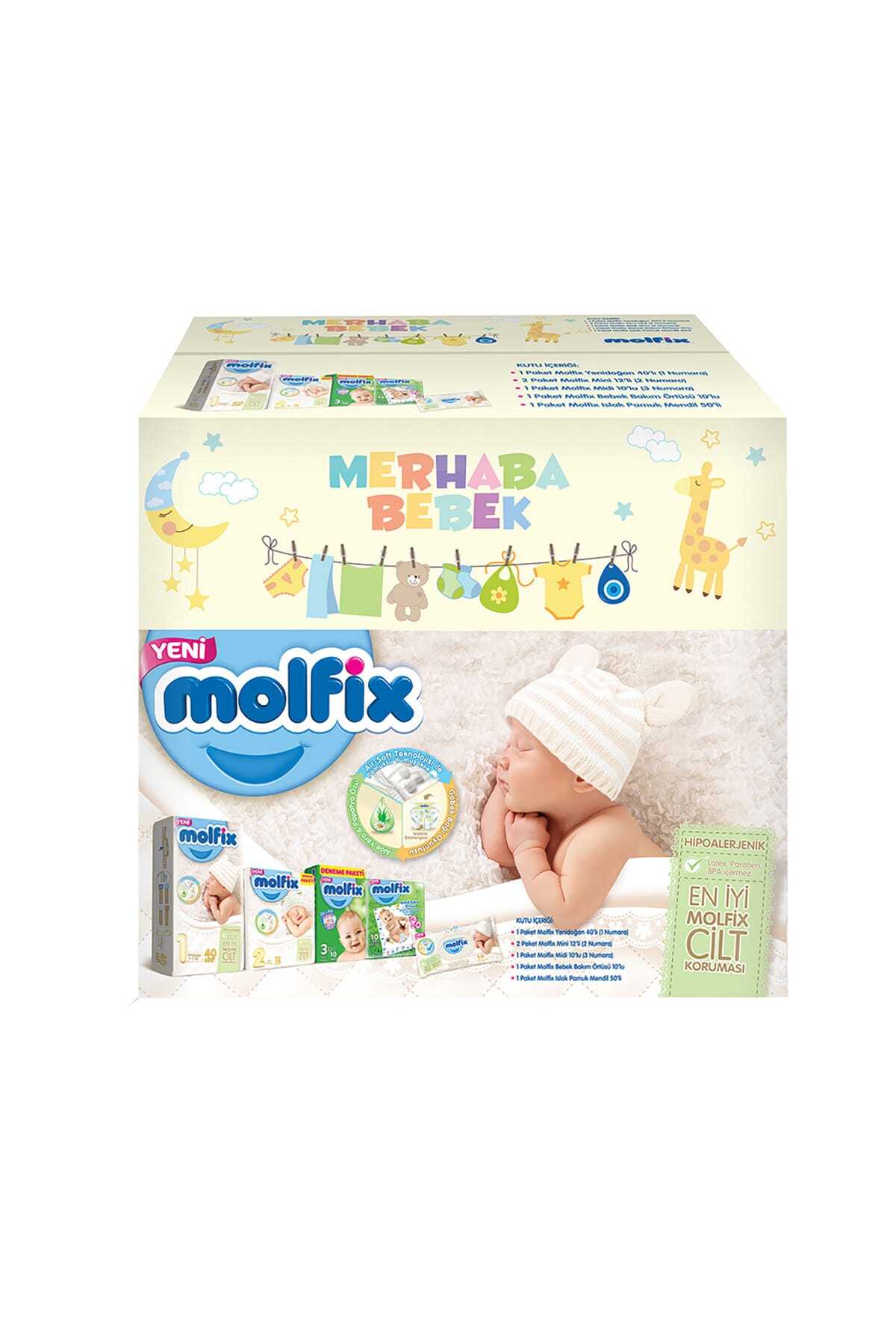 Molfix Bebek Bezi Merhaba Bebek Doğuma Hazırlık Paketi
