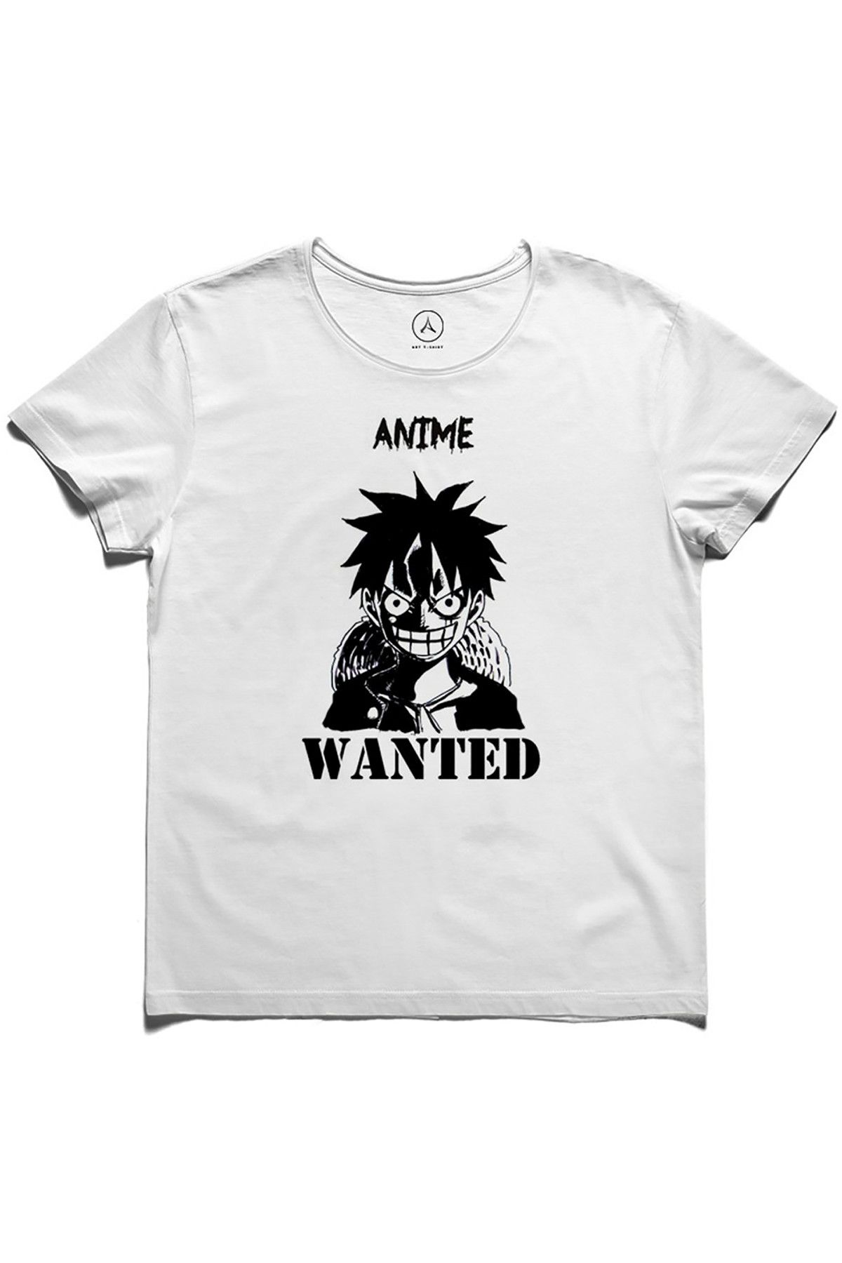 Art T-Shirt Erkek Beyaz Anıme Wanted T-Shirt ART00016ME