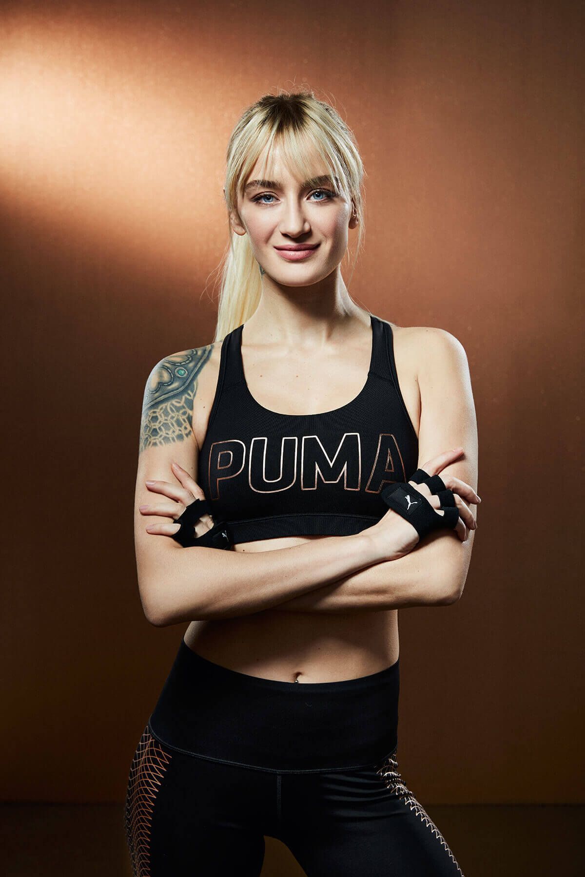 Puma Kadın Spor Sütyeni - PWRSHAPE Forever - Logo Puma Black-PUMA - 51599102