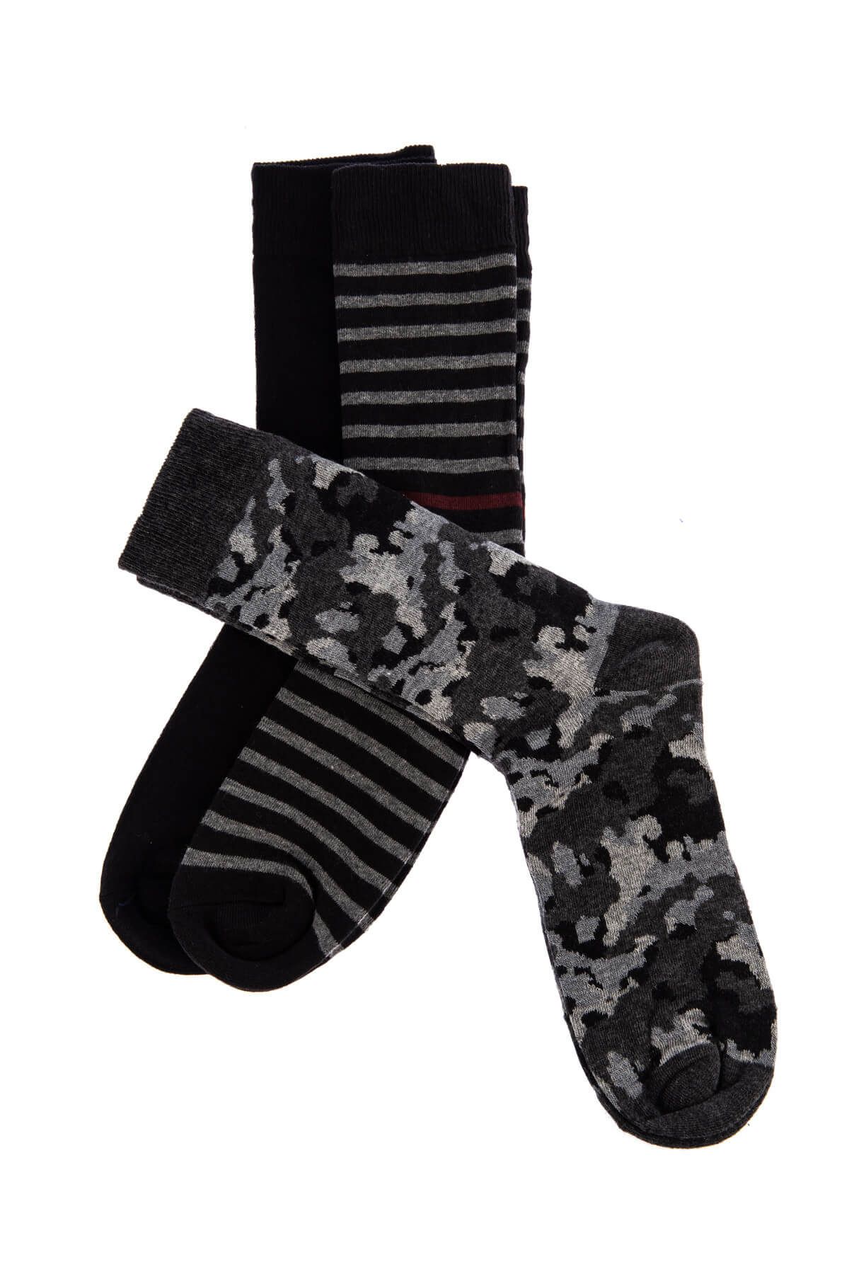 TRENDYOL MAN Çok Renkli  Erkek Çorap - 3'Lü Karma Paket TMNAW19BC0015
