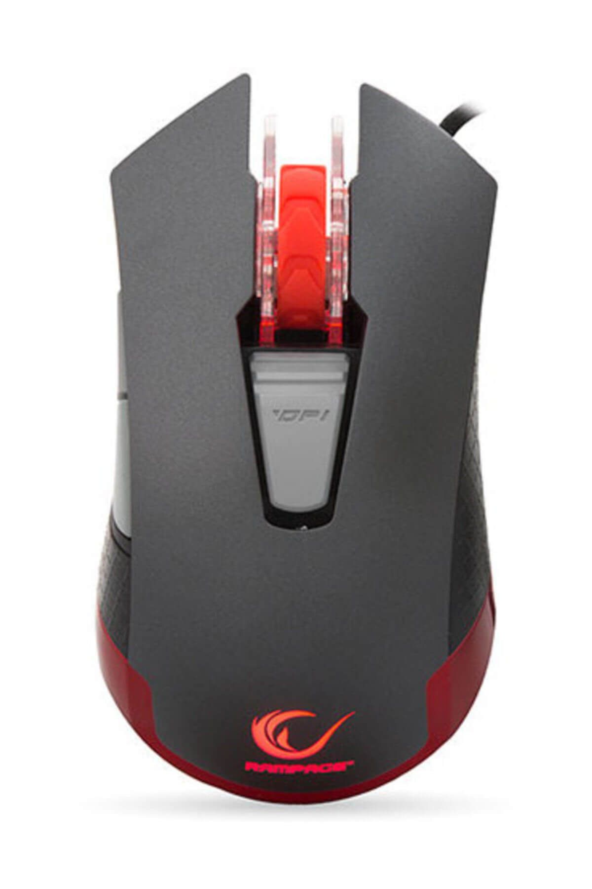 Everest Rampage Markalı CYREX Usb Siyah/Kırmızı 1200-4000Dpi Makrolu Oyuncu Mouse
