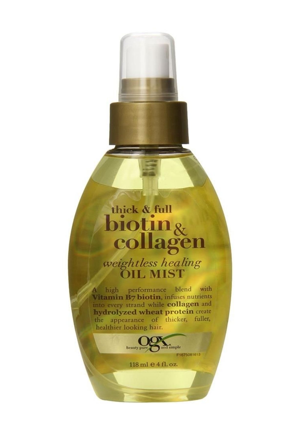 OGX Argan Özlü Onarıcı Saç Bakım Yağı - Biotin Collagen Oil Mist 118 ml 022796976758