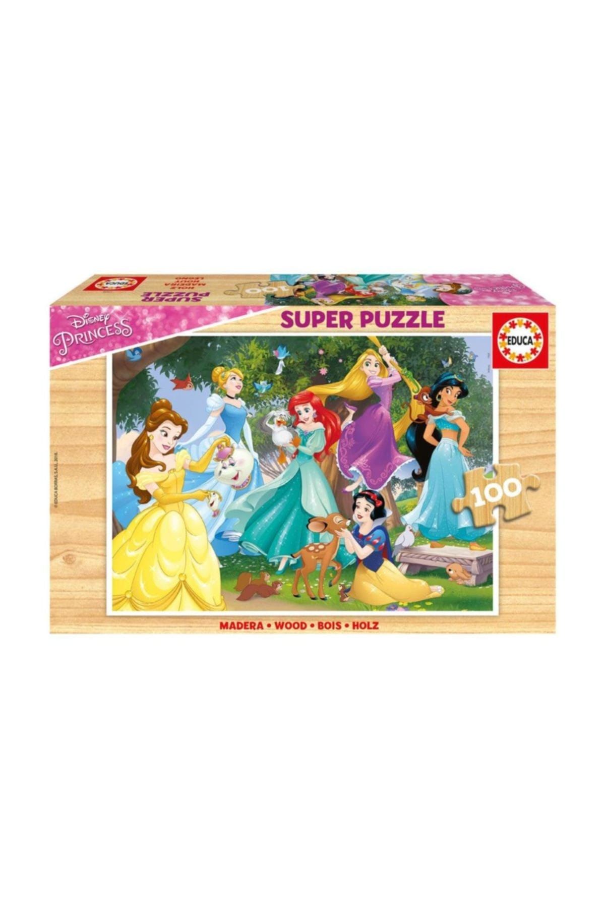 EDUCA Puzzle Princesses 100 Parça Ahşap Puzzle