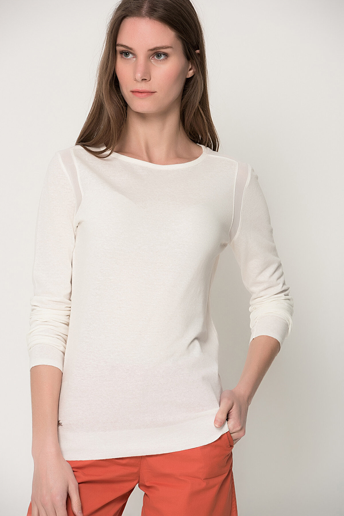 Lacoste Kadın Beyaz Sweatshirt TF0506