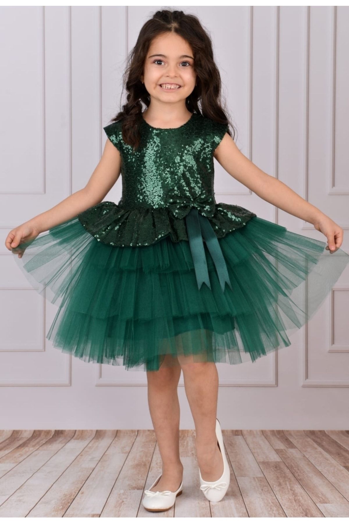 TONTİŞLER BEBEK VE ÇOCUK GİYİM Bayramlık Kız Çocuk Elbise 10-11-12 Yaş Kaliteli Ürün Doğumgünü,hediyelik
