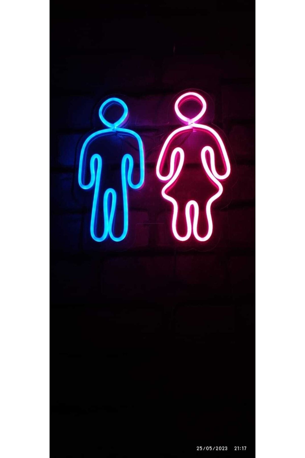 Erdem neon led Erkek Wc Wc Neon Led Işıklı Görsel Tabela