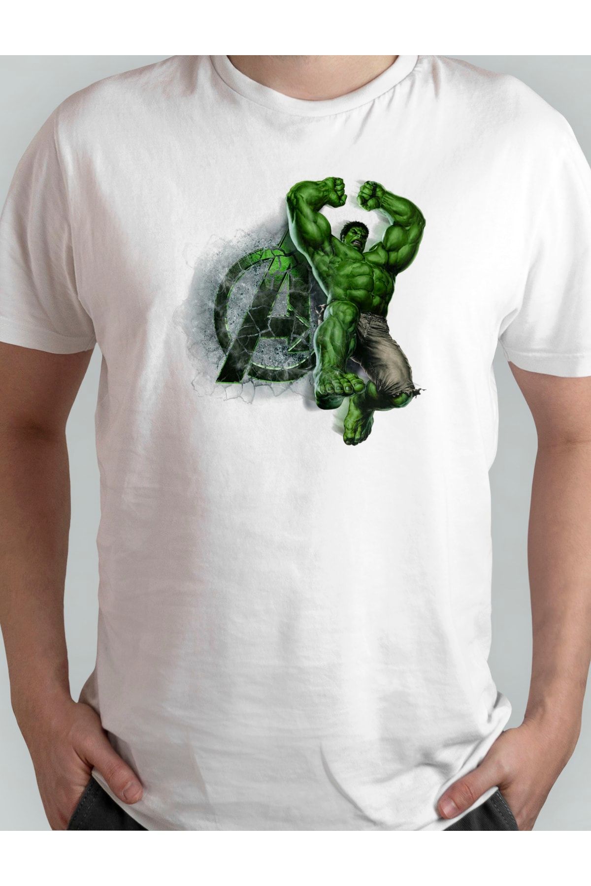 Xanimal Baskılı Hulk Büyük Beden Pamuklu T-shirt 3xl 4xl 5xl 6xl 7xl