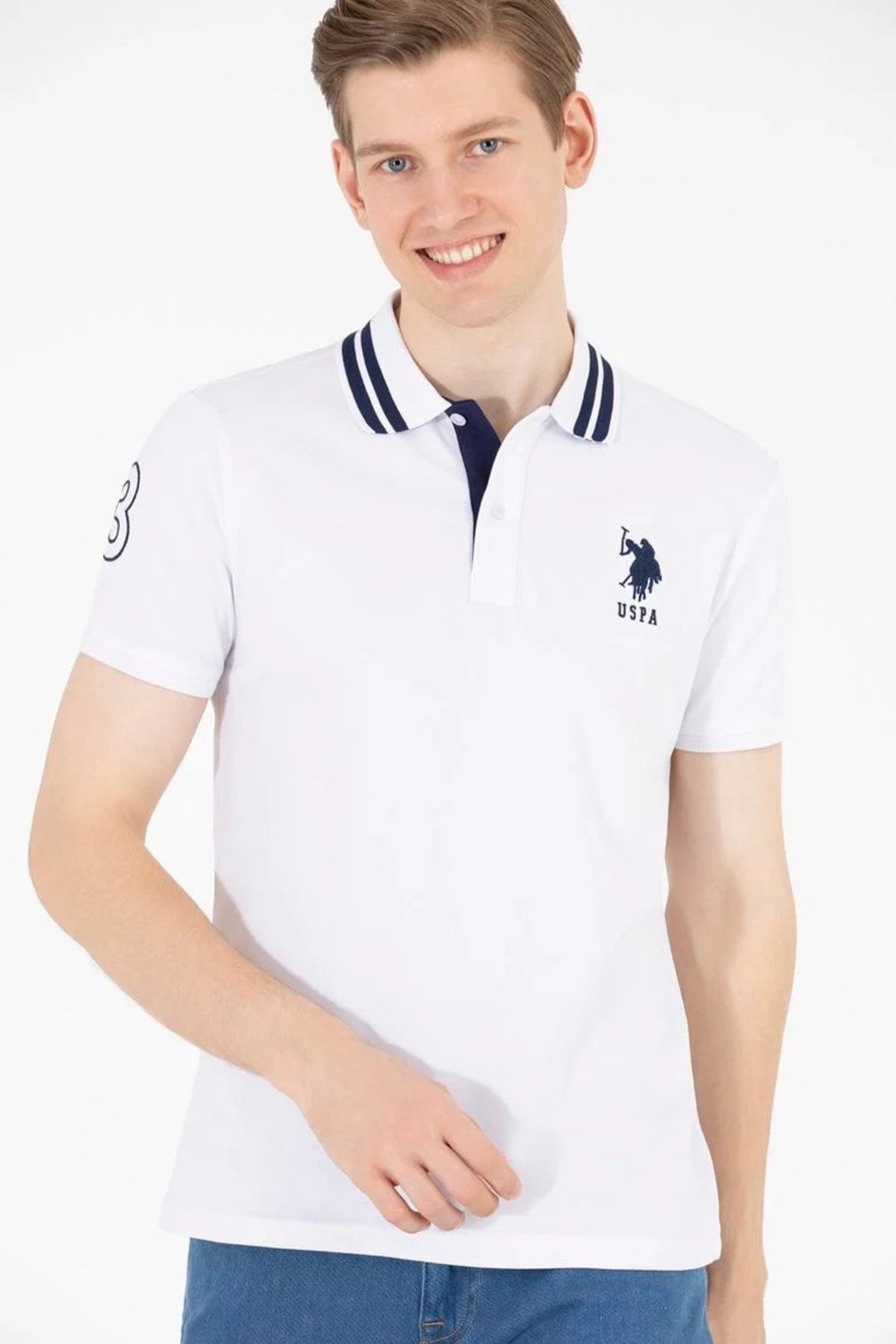 U.S. Polo Assn. Erkek Beyaz T-shirt