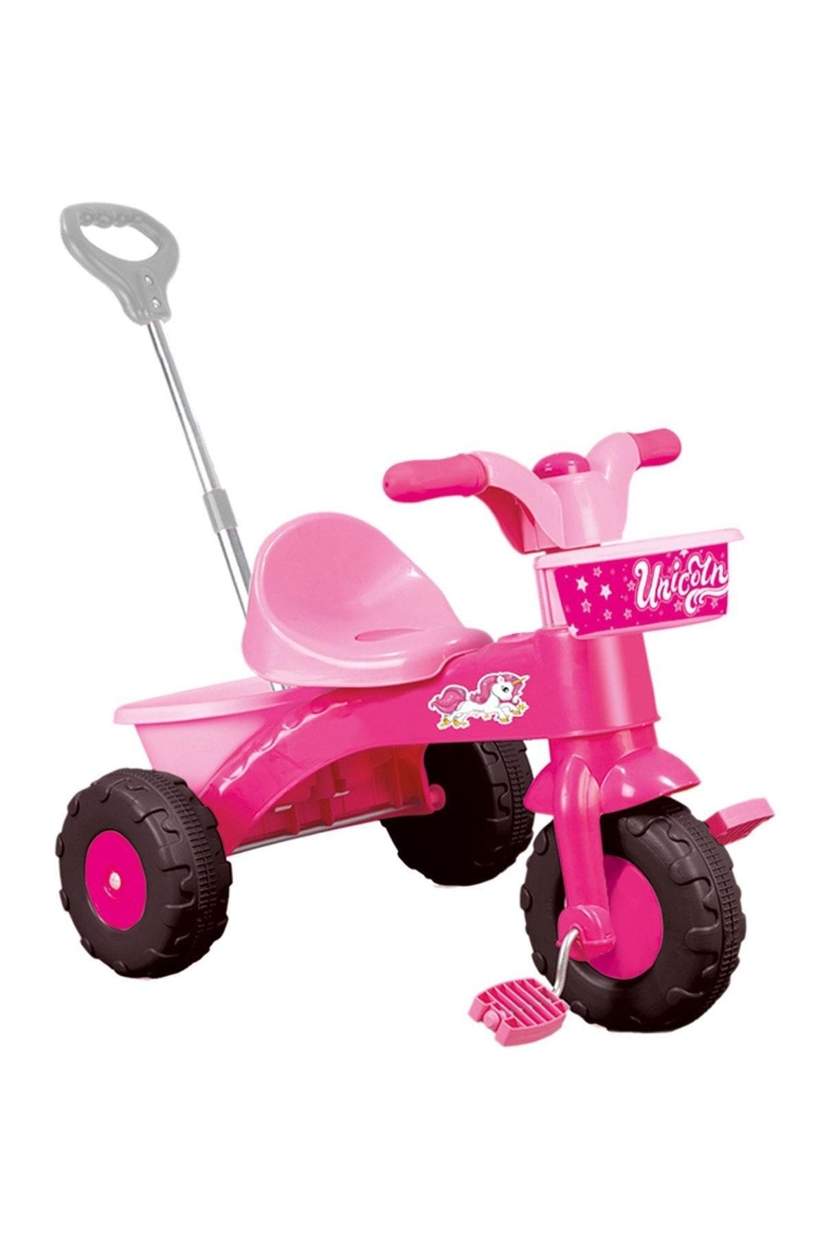 Popit Toys Unicorn Ebeveyn Tutamaklı Pedalı Bisiklet Pembe