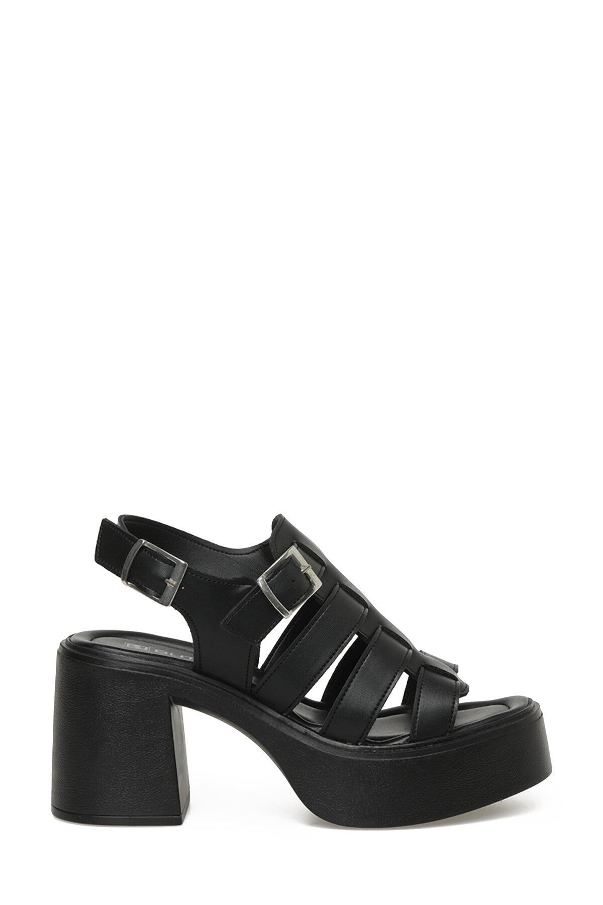 Butigo 23s-464 3fx Siyah Kadın Topuklu Sandalet