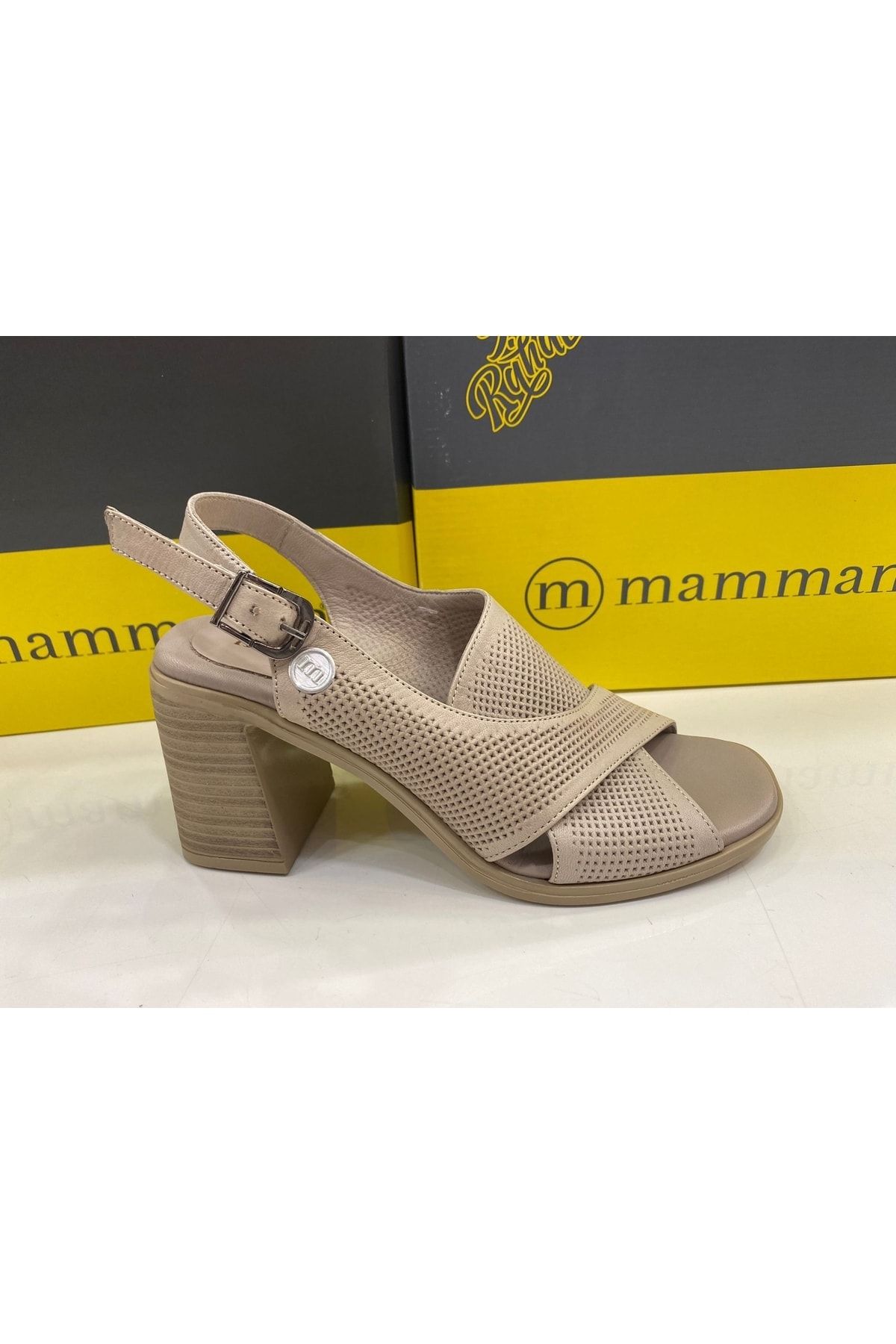 Mammamia D23ys-1010 Topuklu Siyah Kadın Sandalet