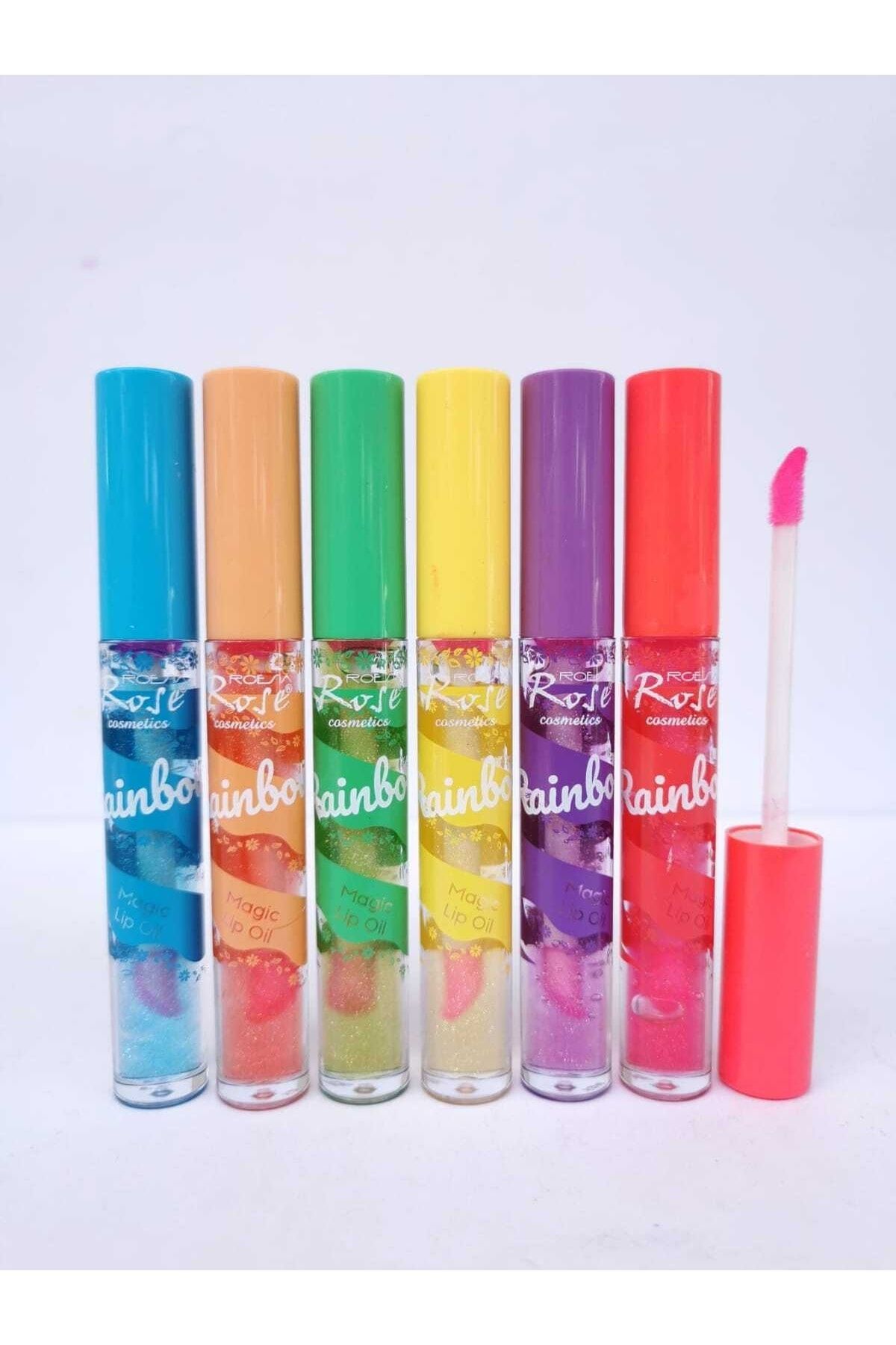 AİLY COSMETİCS Rose 6'lı Simli Dudak Parlatıcı Lip Gloss - Dream A Little Dream Magic Lip Oil