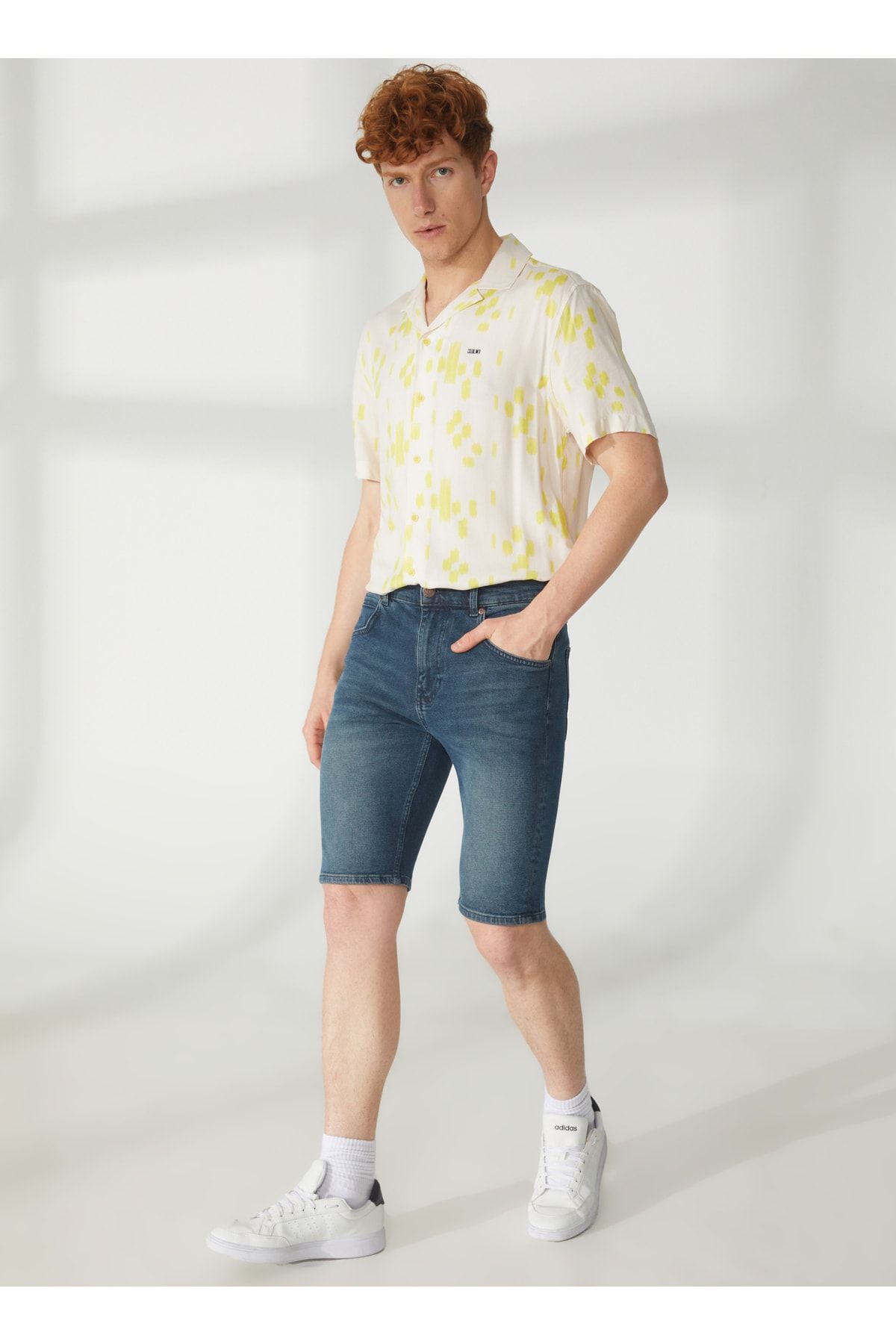 Lee Regular Fit Erkek Denim Şort L231140xt_5 Cep Jean Şort