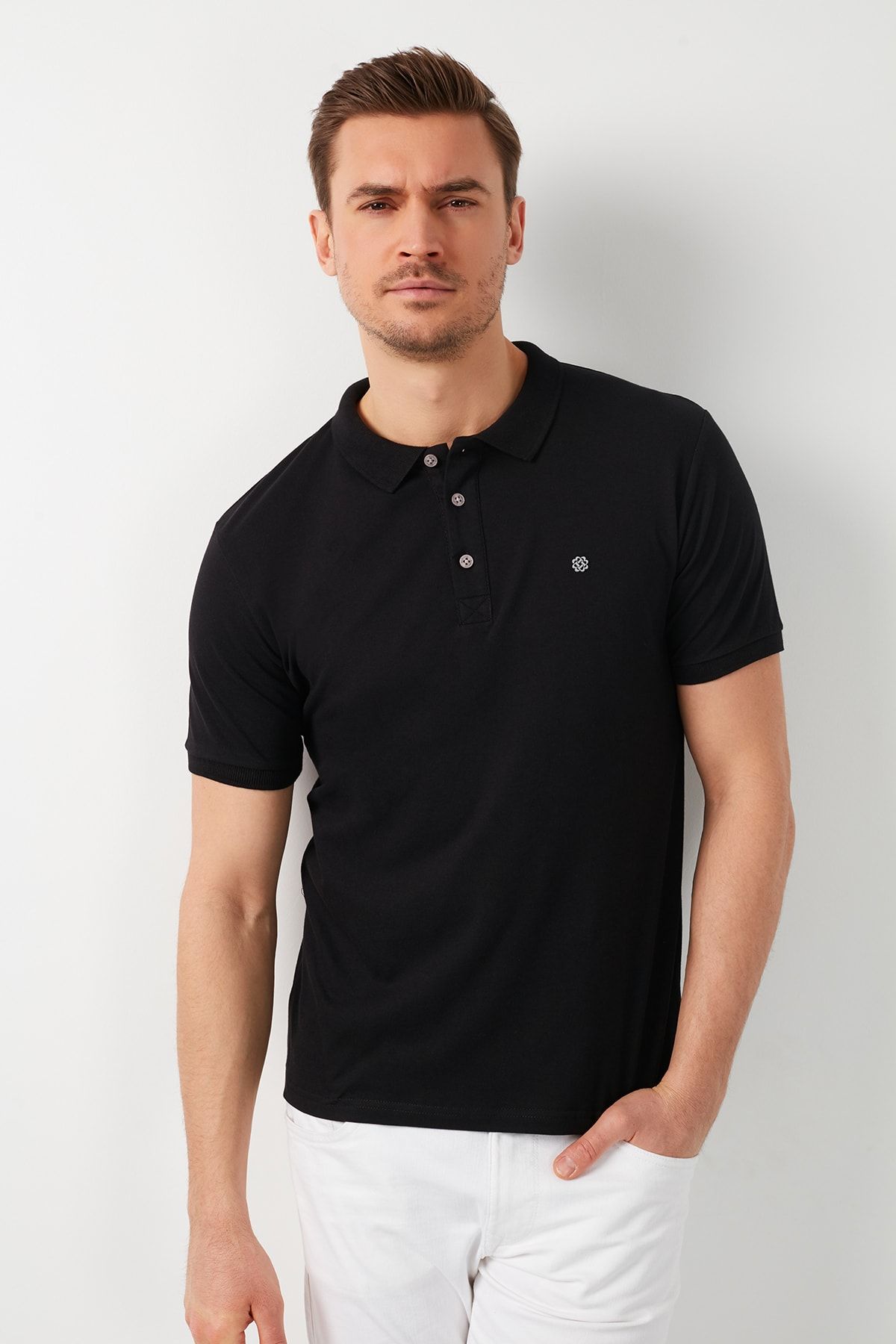 Buratti Pamuklu Düğmeli Erkek Polo Yaka T Shirt 0438101 Tişört