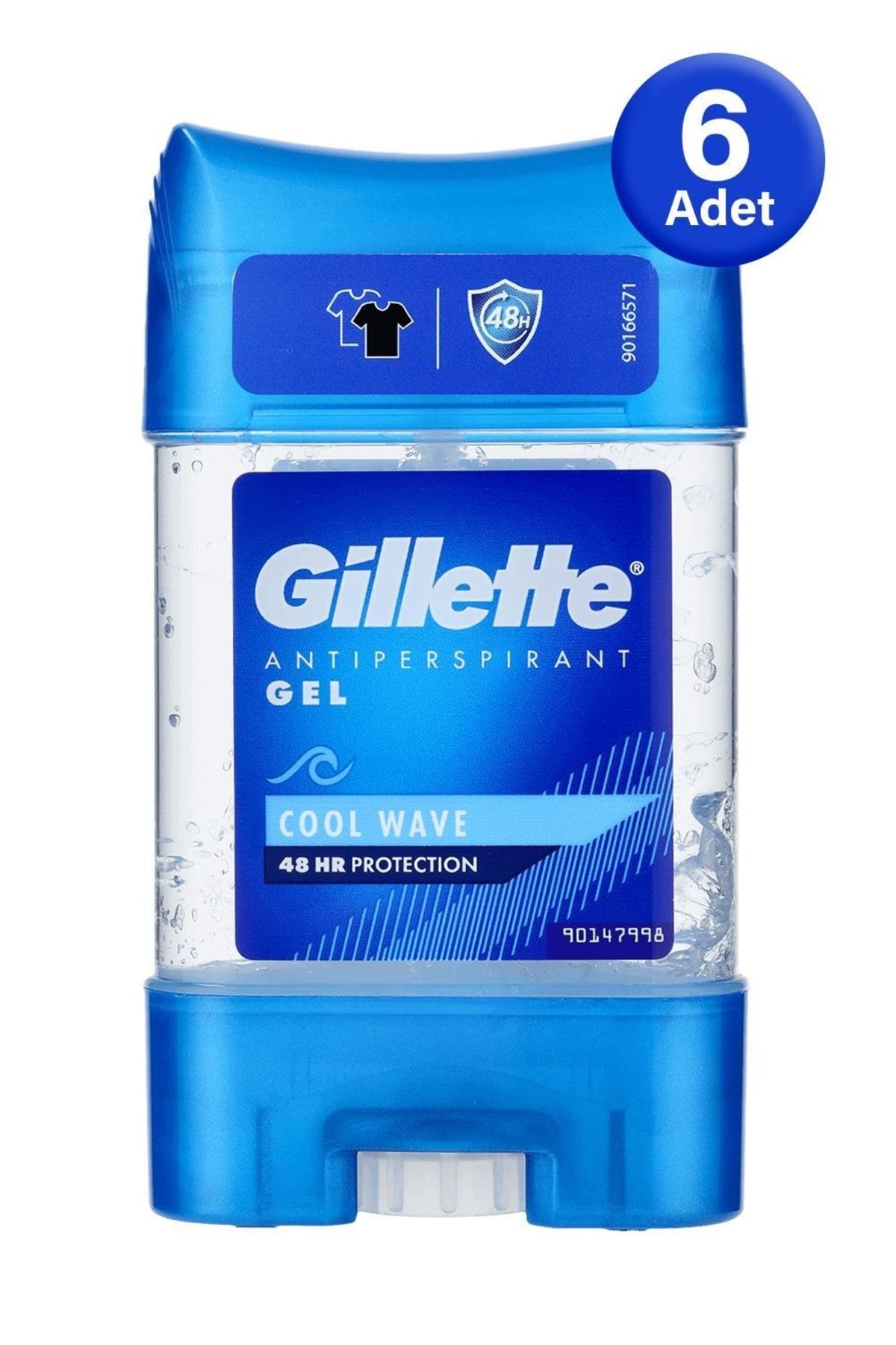 Gillette Antiperspirant Gel Cool Wave 70 Ml - 6 Adet
