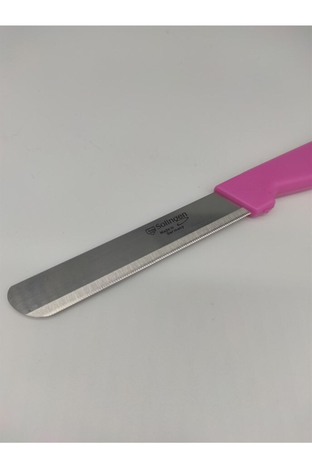 Solingen Pembe Renkli Doğrama Bıçağı Mutfak Bıçağı Et Ekmek Meyve Sebze Şef Bıçağı Paslanmaz Çelik