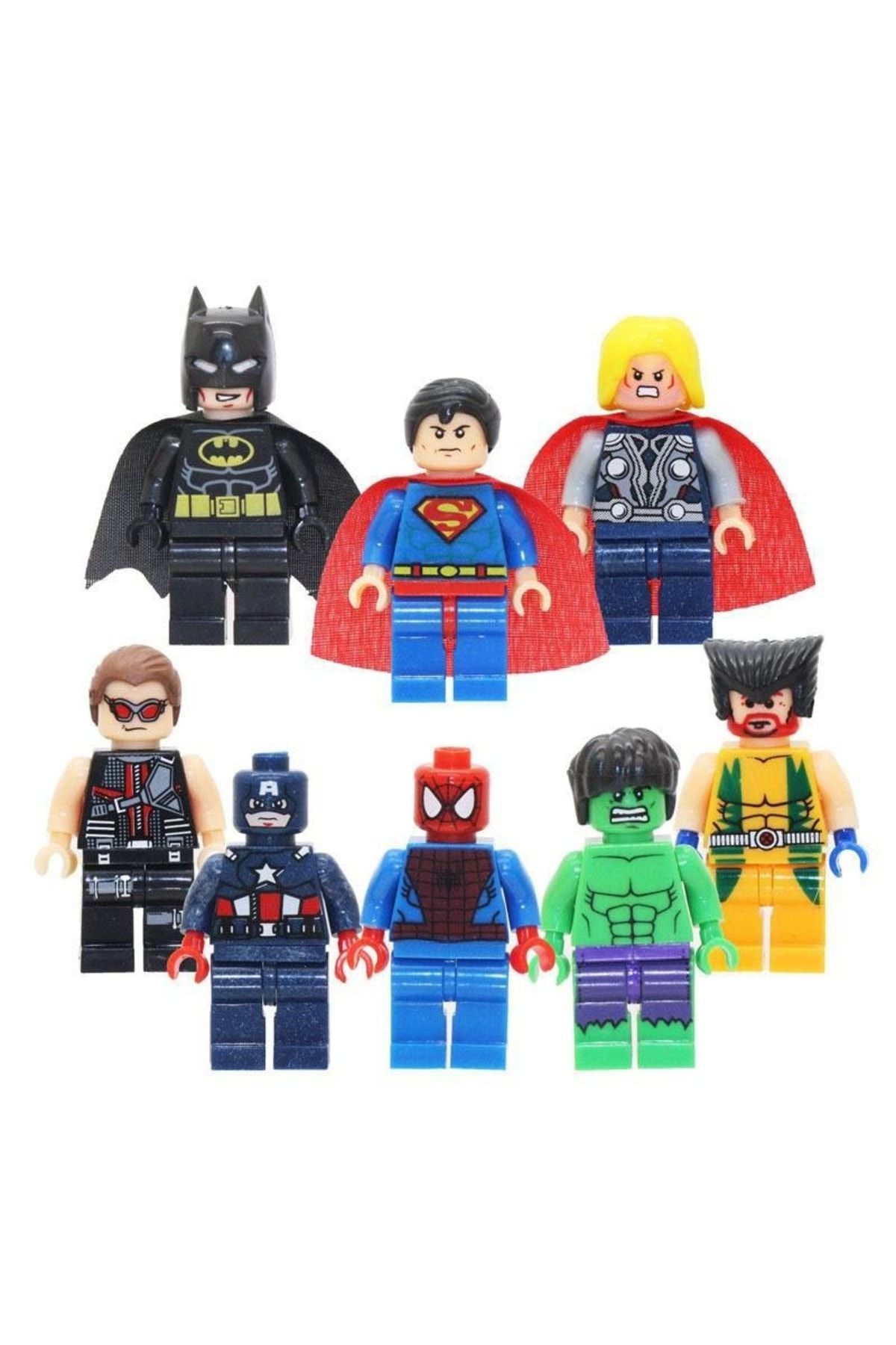 Legoedly 8 Adet Süper Kahramanlar Aksesuarlar Dahildir.