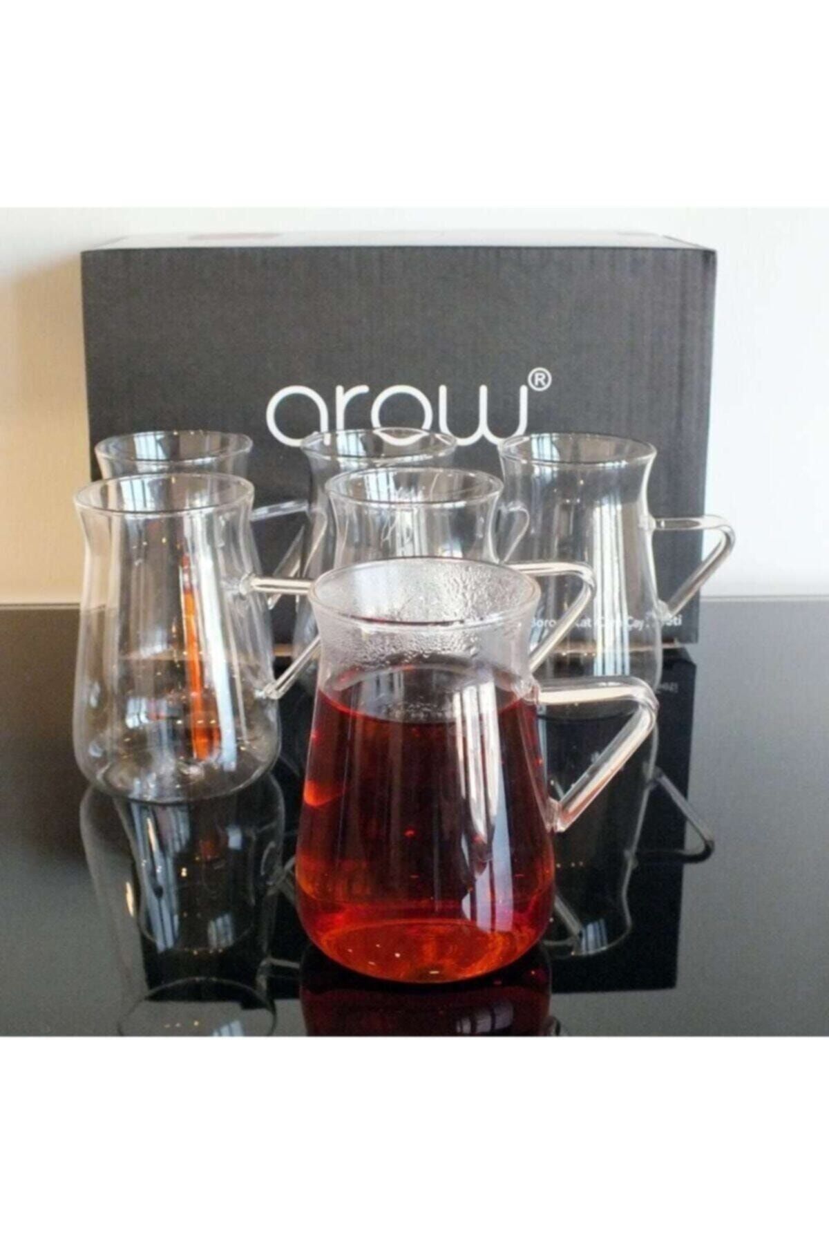 Arow - Dubai Borosilikat 6'lı Çay Bardağı Seti
