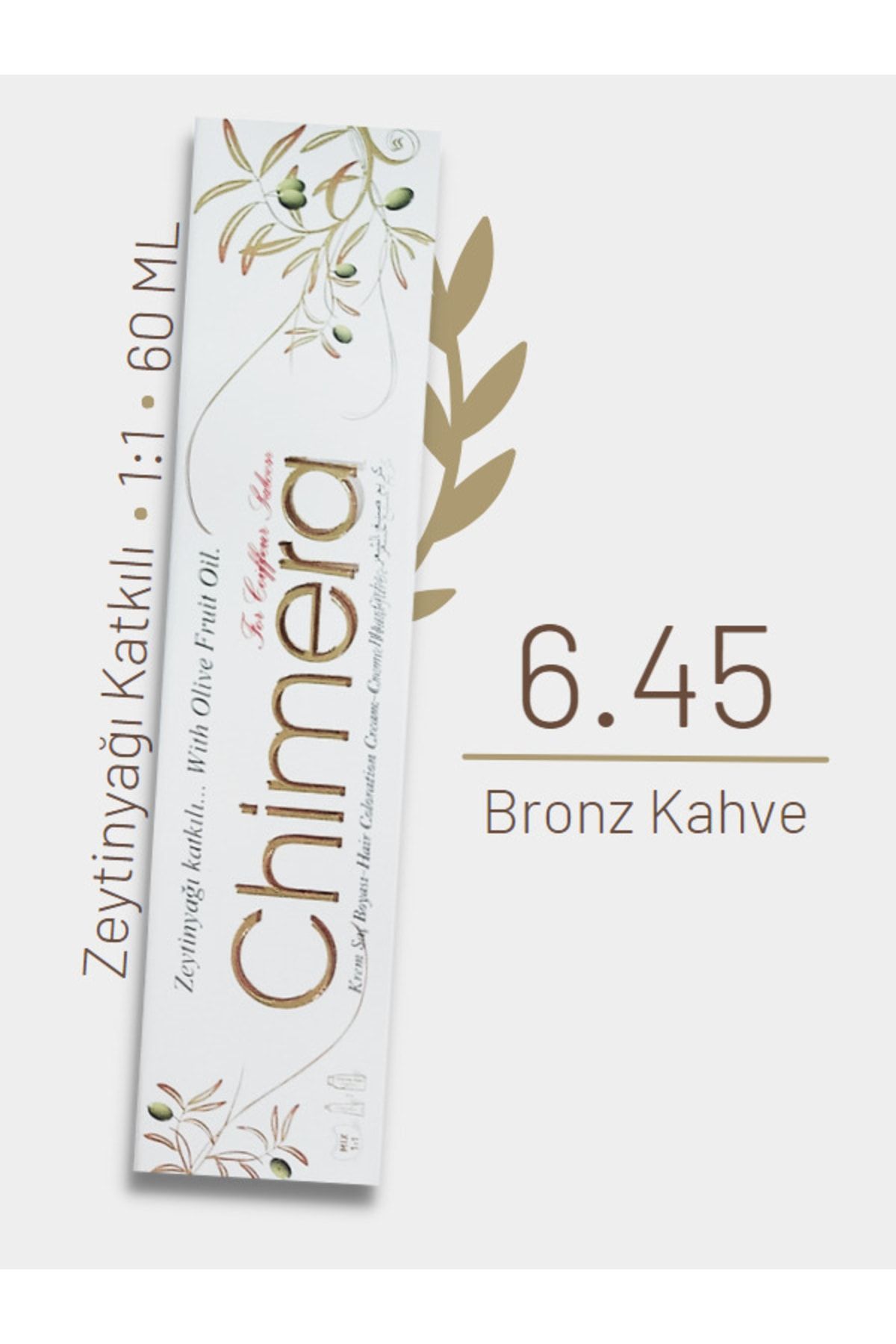 CHİMERA Yarı Bitkisel Saç Boyası No 6.45 - Bronz Kahve 60ml