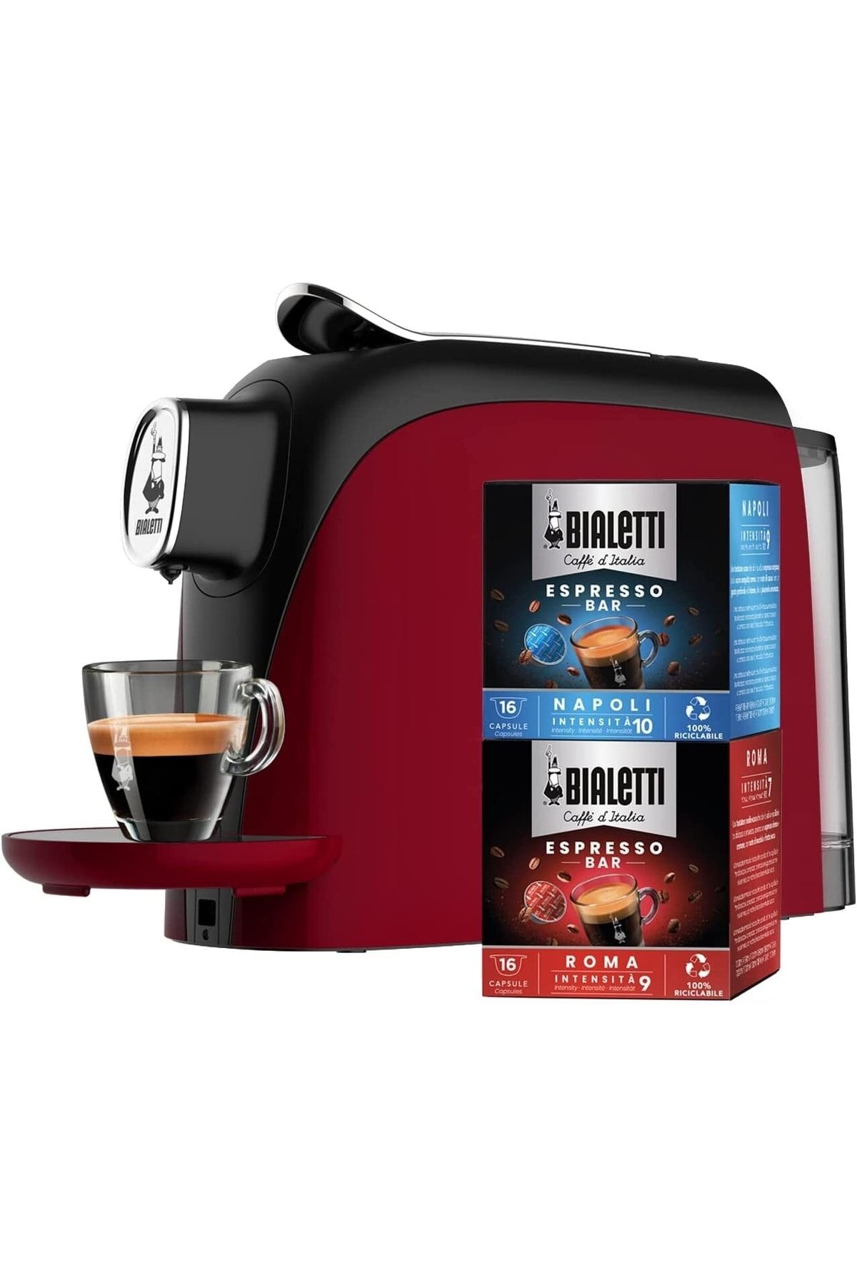 Bialetti Mignon, Alüminyum Kapsüller Için Espresso Kahve Makinesi, 32 Kapsül Dahil, Kompakt