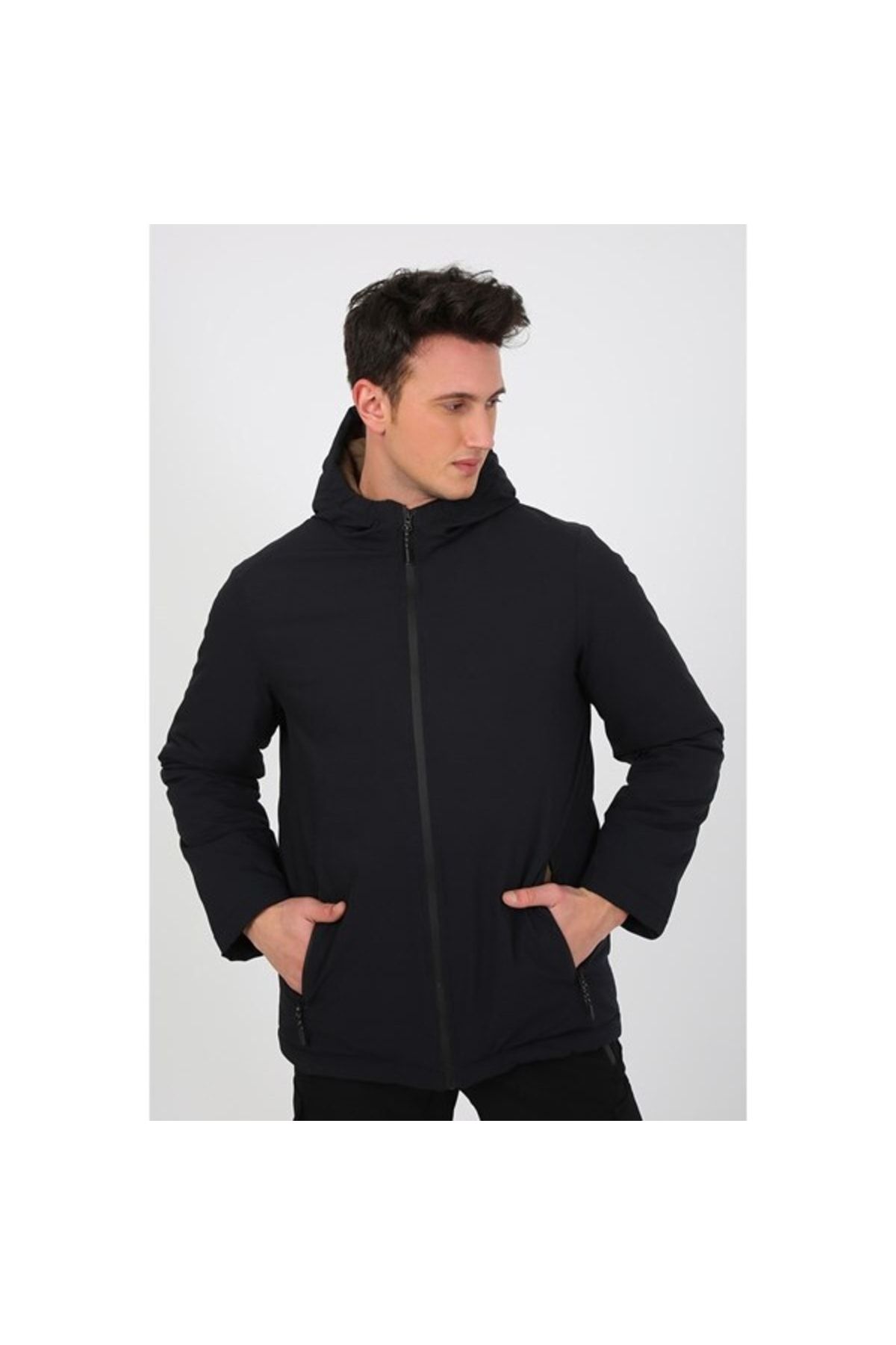 Exuma Erkek Siyah Mont Winter Jacket 2311002