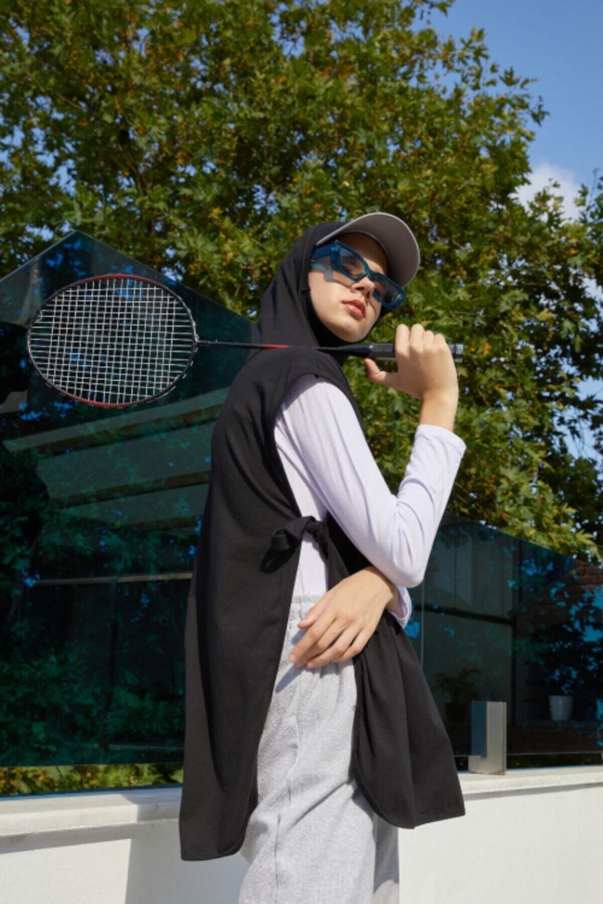 mirach Hijab Sport Sweat. - Siyah