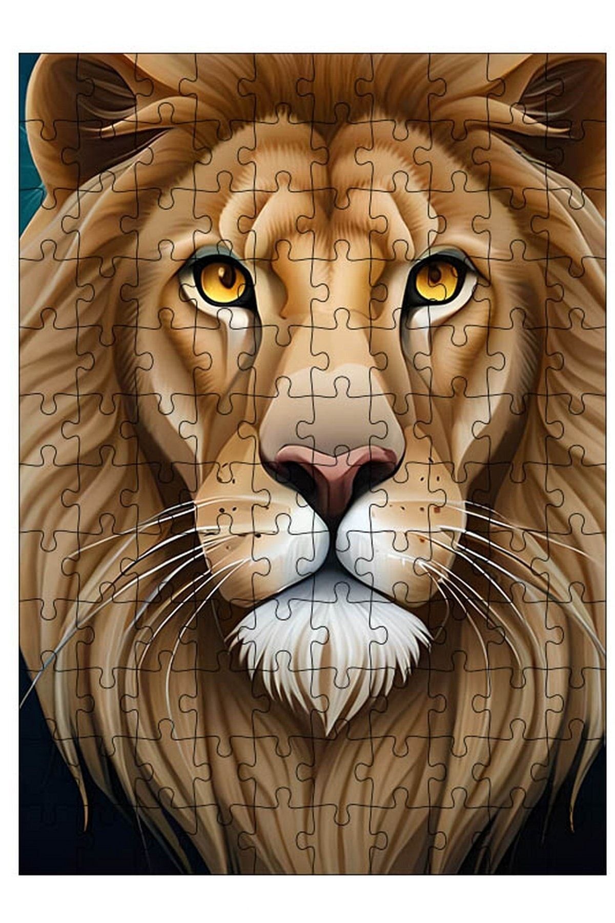 Genel Markalar Ahşap Mdf Puzzle Yapboz Erkek Aslan 120 Parça 25*35 cm