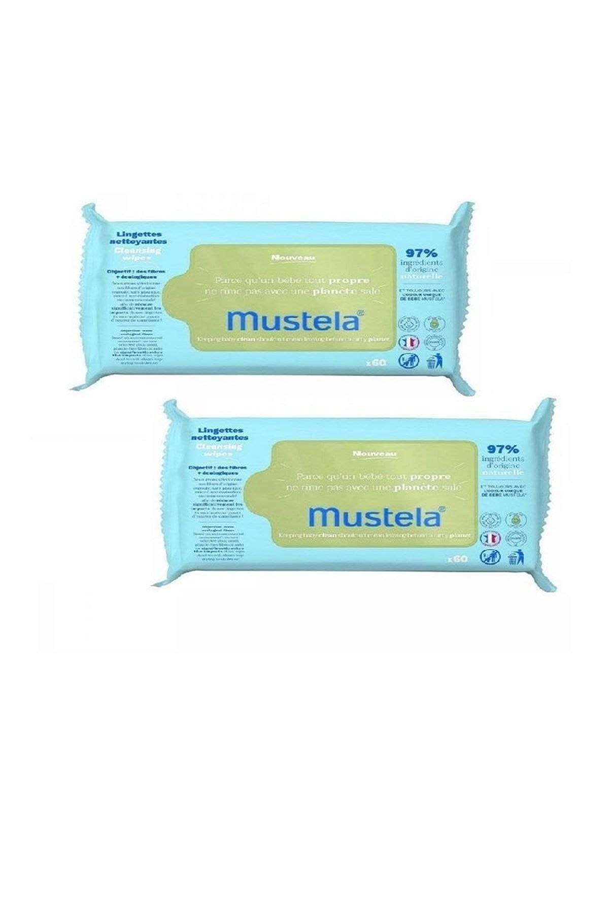 Mustela Eco Cleansing Wipes Islak Mendil 60 Adet 2li