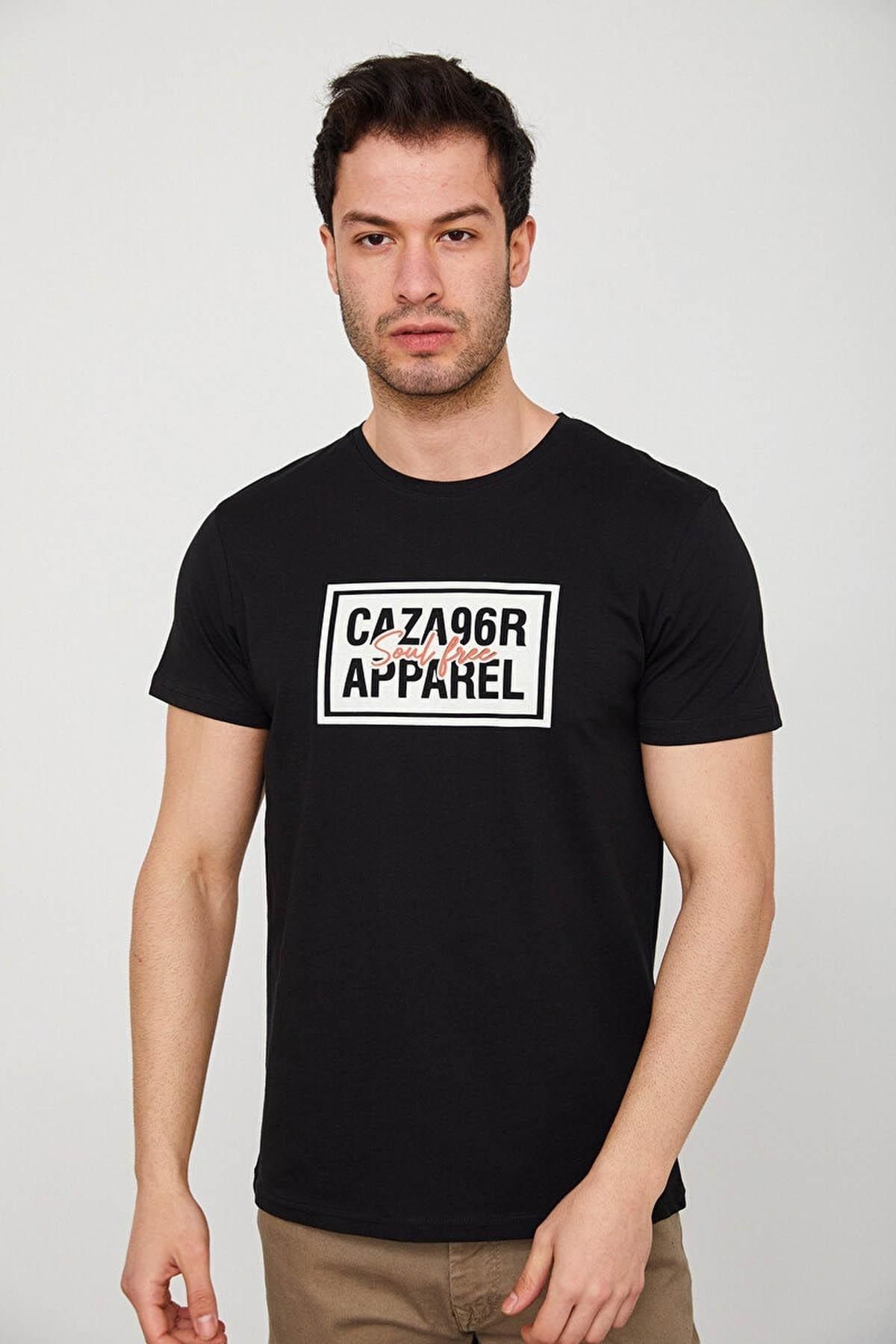 Cazador Erkek T-shirt Siyah 4206