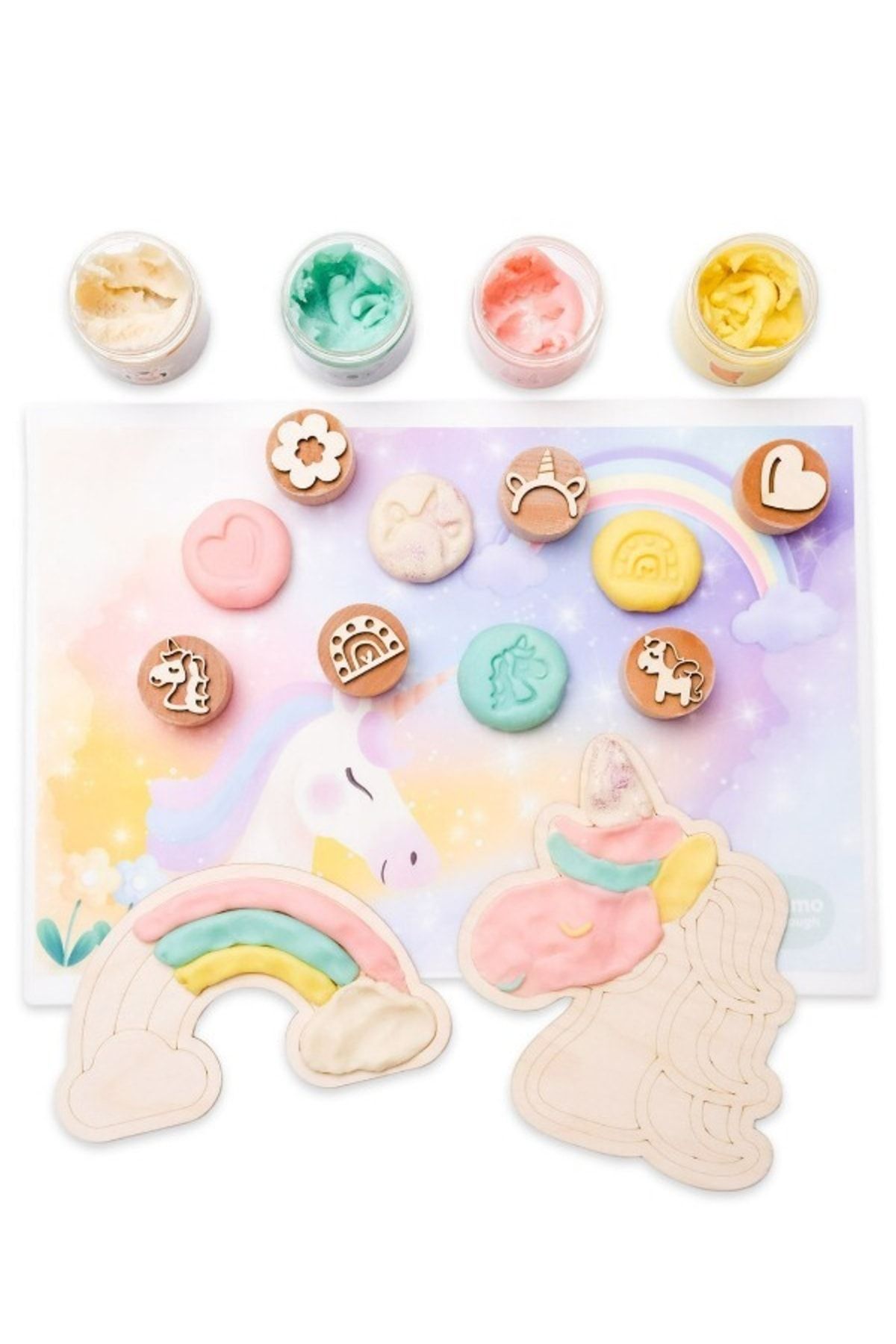 Bonimo Unicorn Temalı Oyun Hamuru Etkinlik Seti - Play Dough
